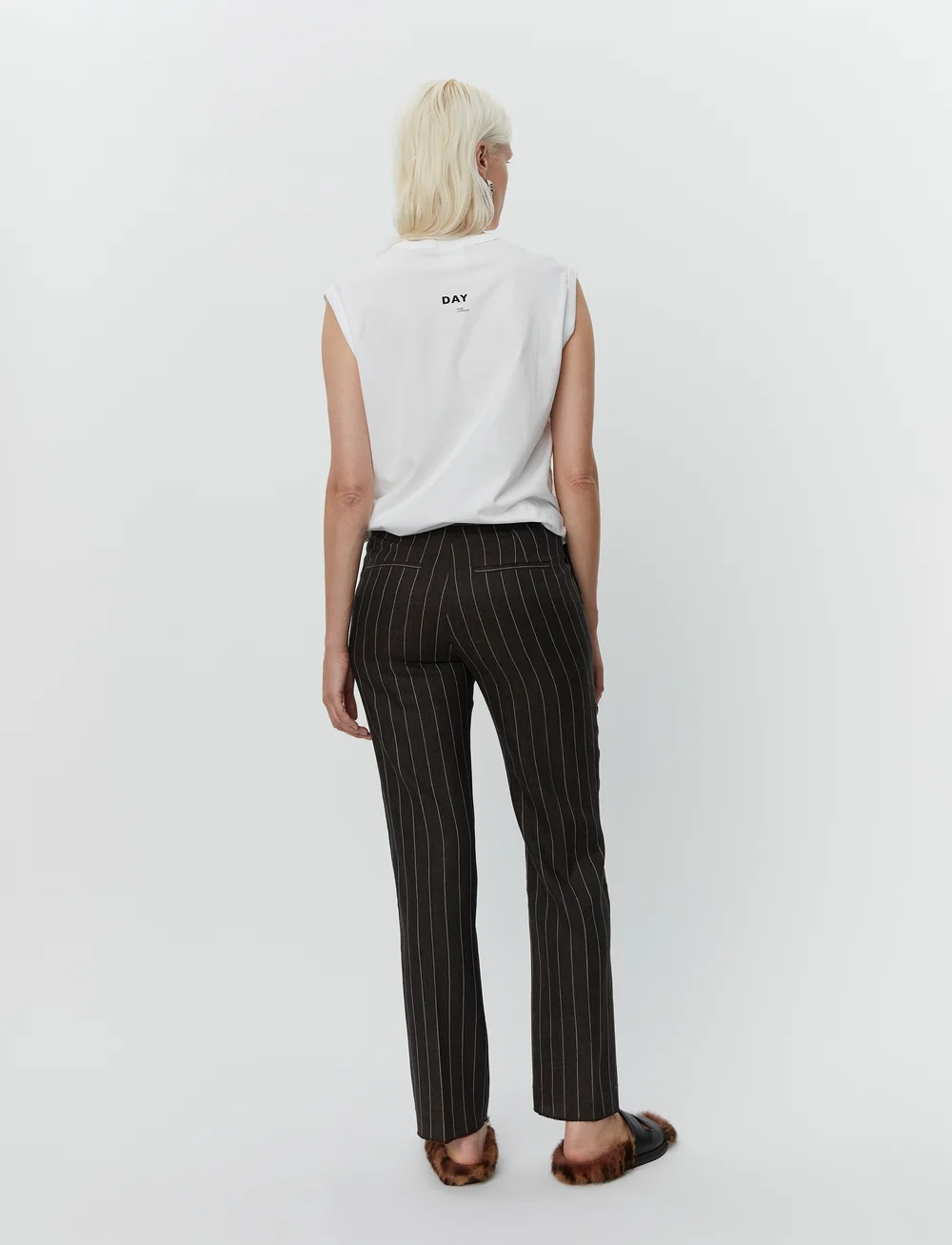 Day Birger et Mikkelsen - Pedro - Heavy Jersey RD - sleeveless tops - bright white - 5