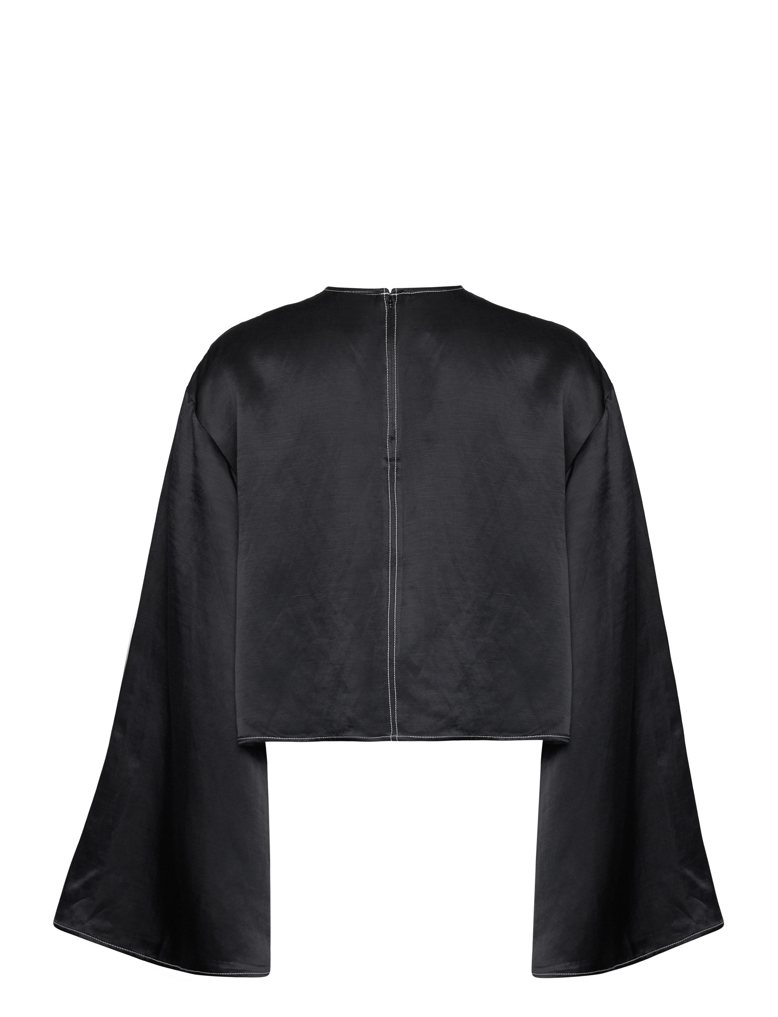 Day Birger et Mikkelsen - Becky - High Shine Blend RD - long-sleeved blouses - black - 2