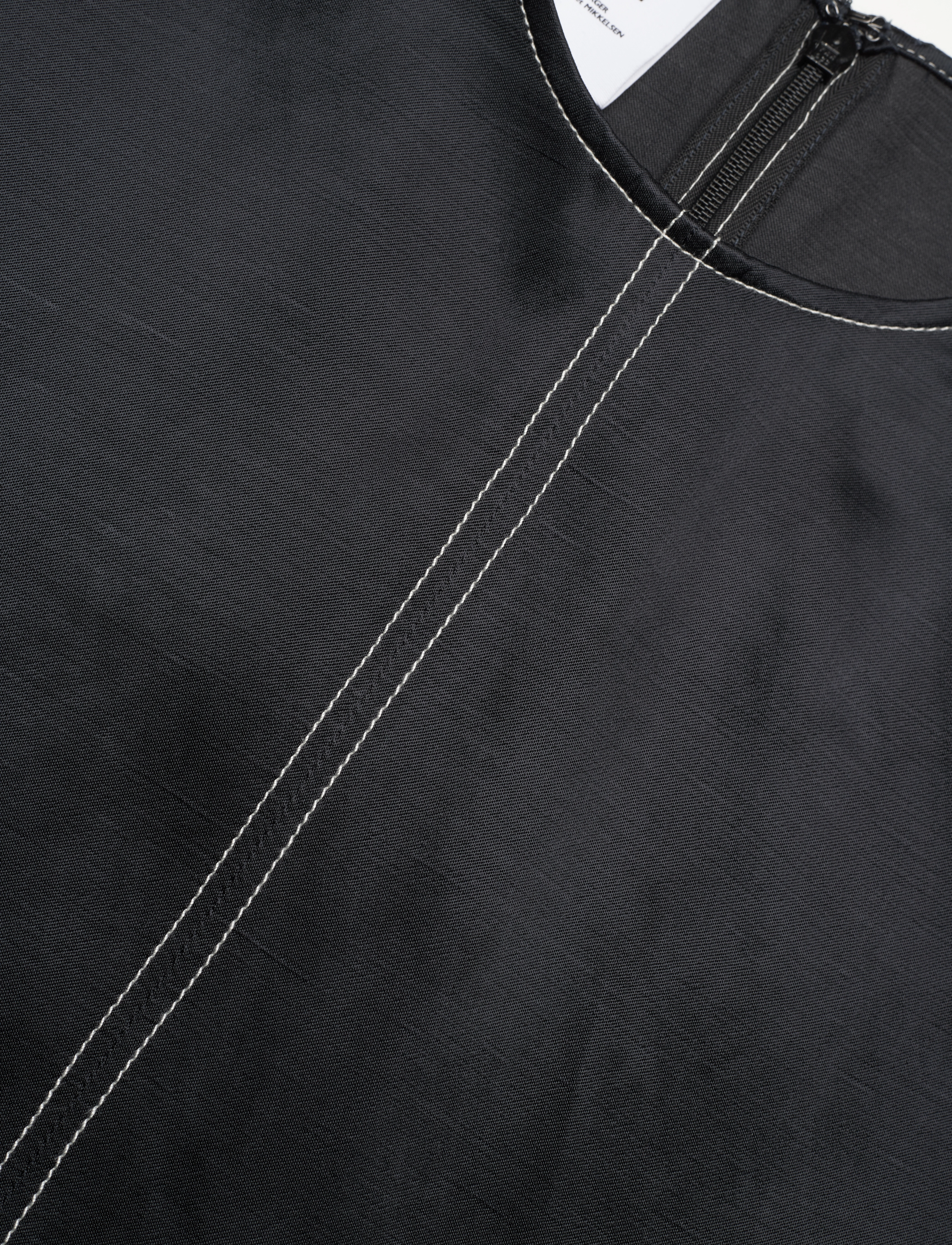 Day Birger et Mikkelsen - Becky - High Shine Blend RD - long-sleeved blouses - black - 3