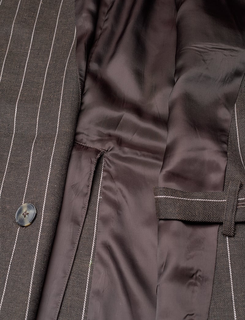 Day Birger et Mikkelsen - Enid - Casual Linen Stripe - Ülikonna vestid - chocolate brown - 3