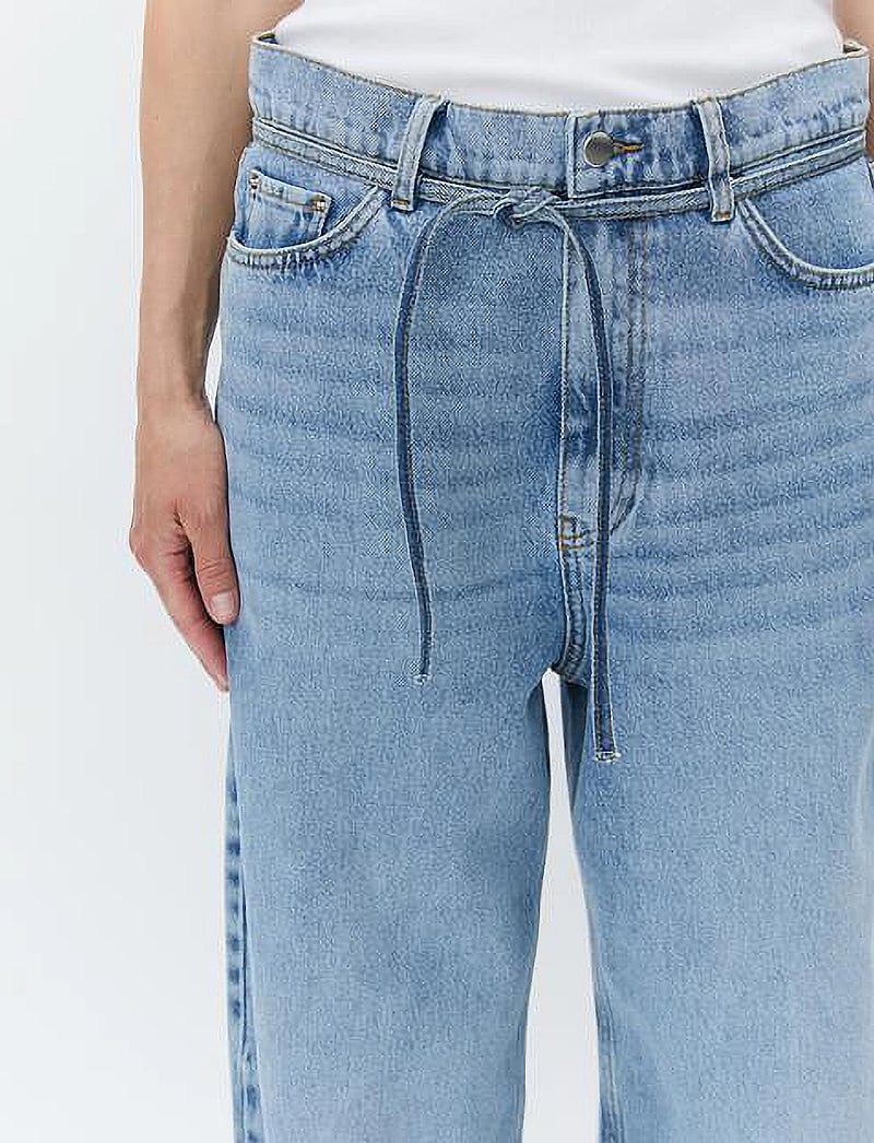 Day Birger et Mikkelsen - Elijah - Blue Soft Denim - hosen mit weitem bein - light blue - 5