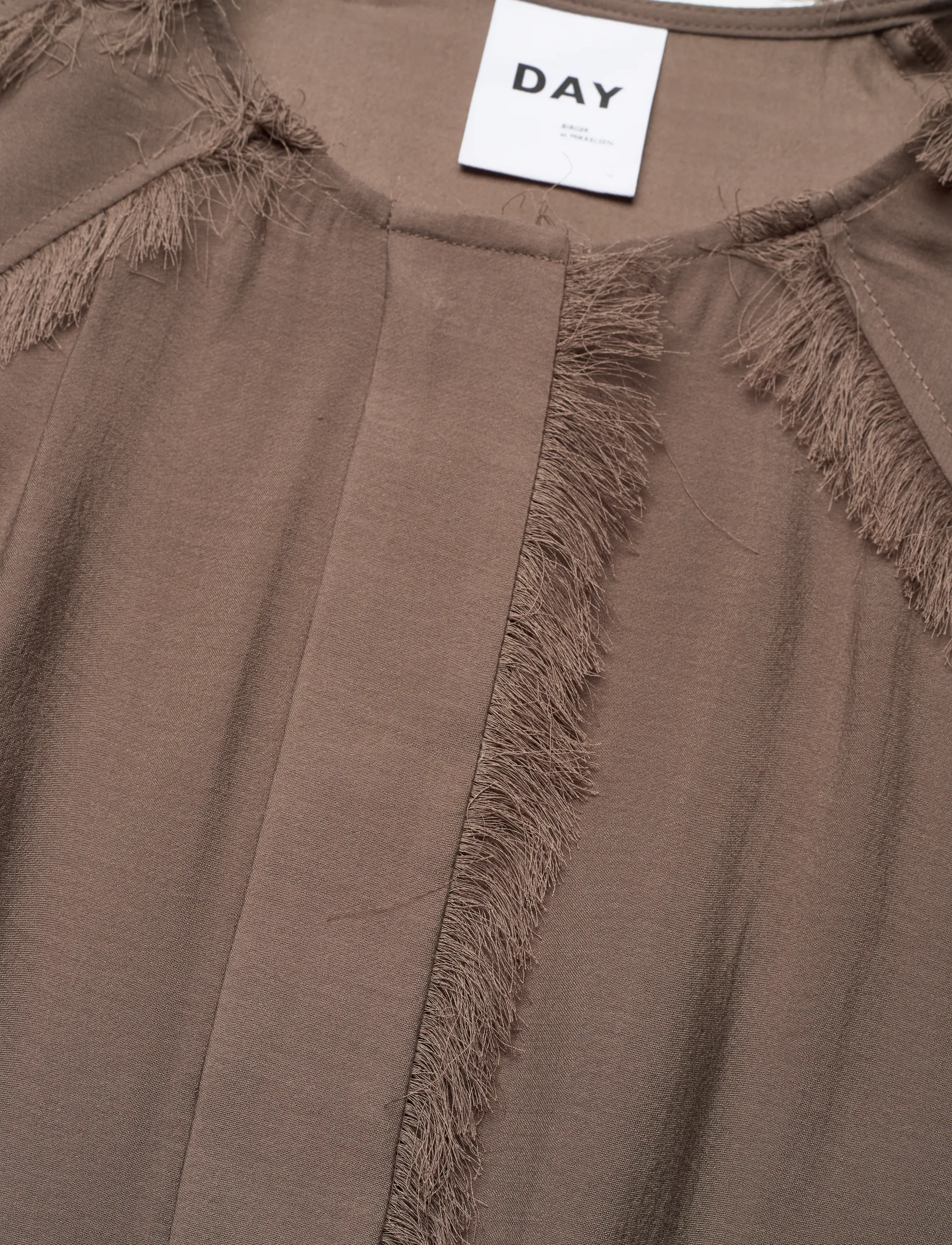 Day Birger et Mikkelsen - Cassie - Sheer Fringes - pikkade varrukatega pluusid - 190809. chocolate chip - 2