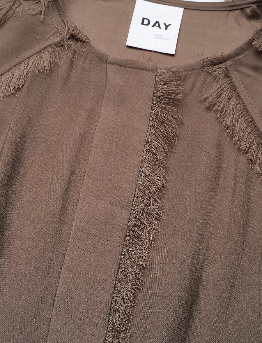 Day Birger et Mikkelsen - Cassie - Sheer Fringes - langärmelige blusen - 190809. chocolate chip - 5