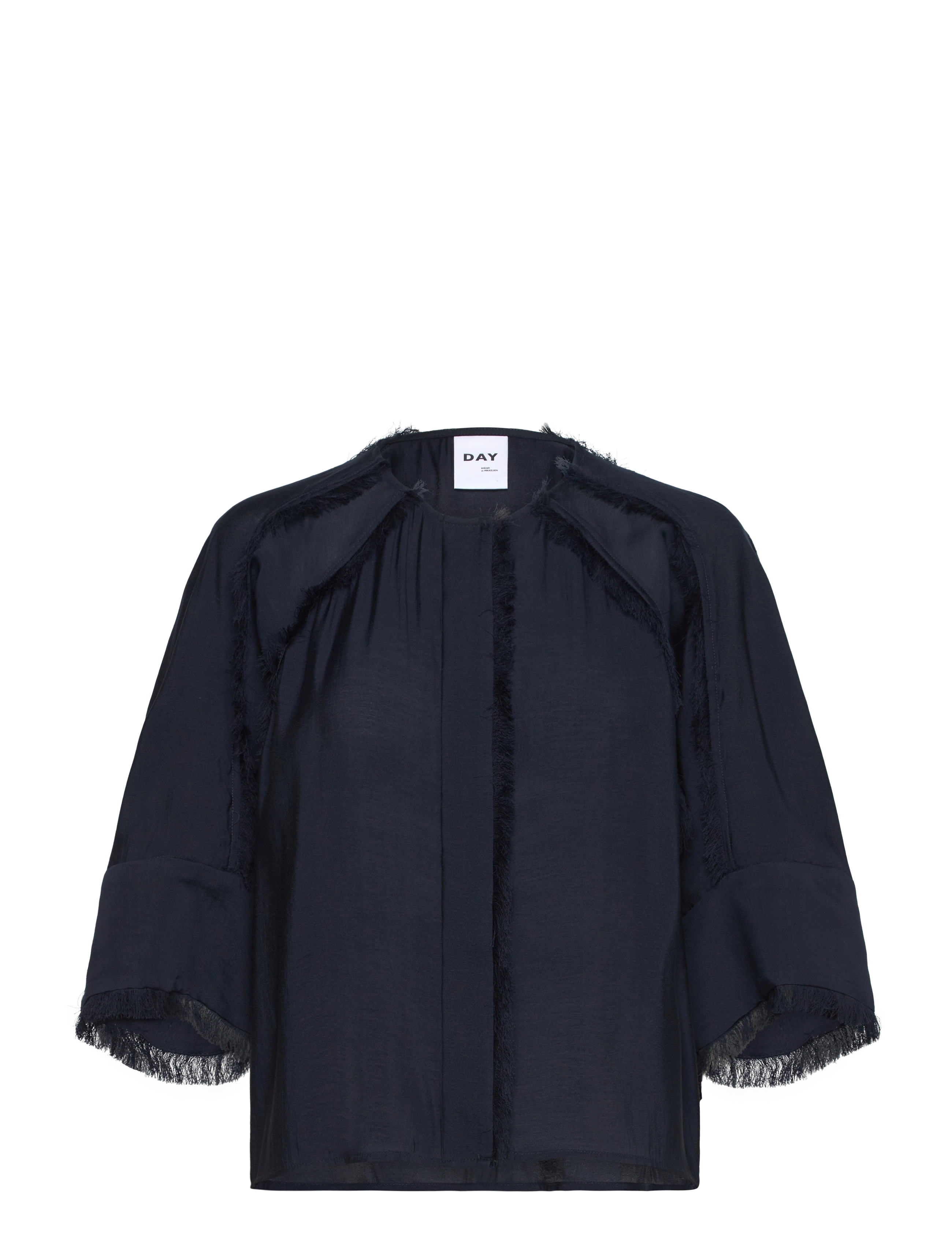 Day Birger et Mikkelsen Cassie - Sheer Fringes - DAY Birger et Mikkelsen - DARK SAPPHIRE / navy