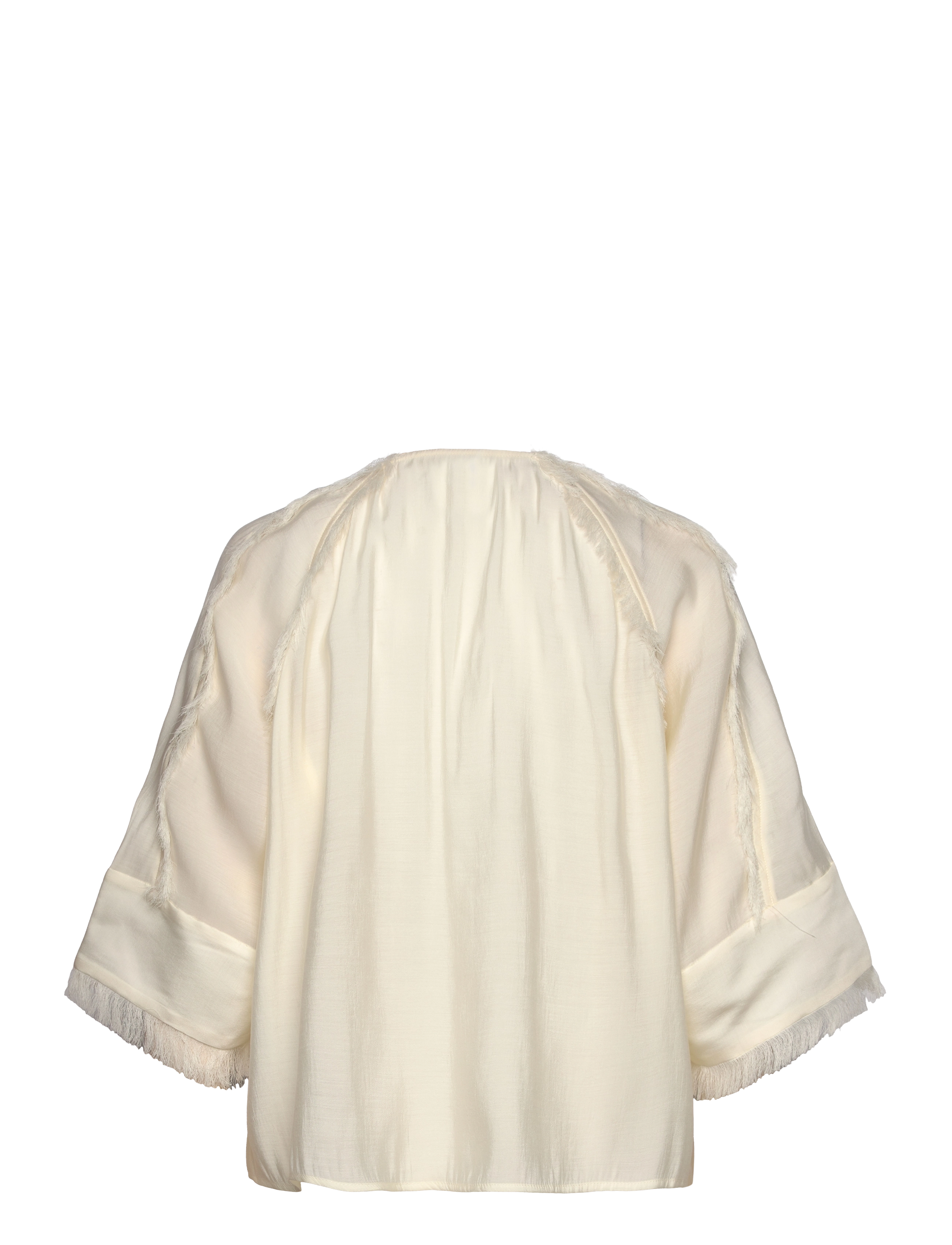 Day Birger et Mikkelsen - Cassie - Sheer Fringes - langärmelige blusen - vanilla ice - 1