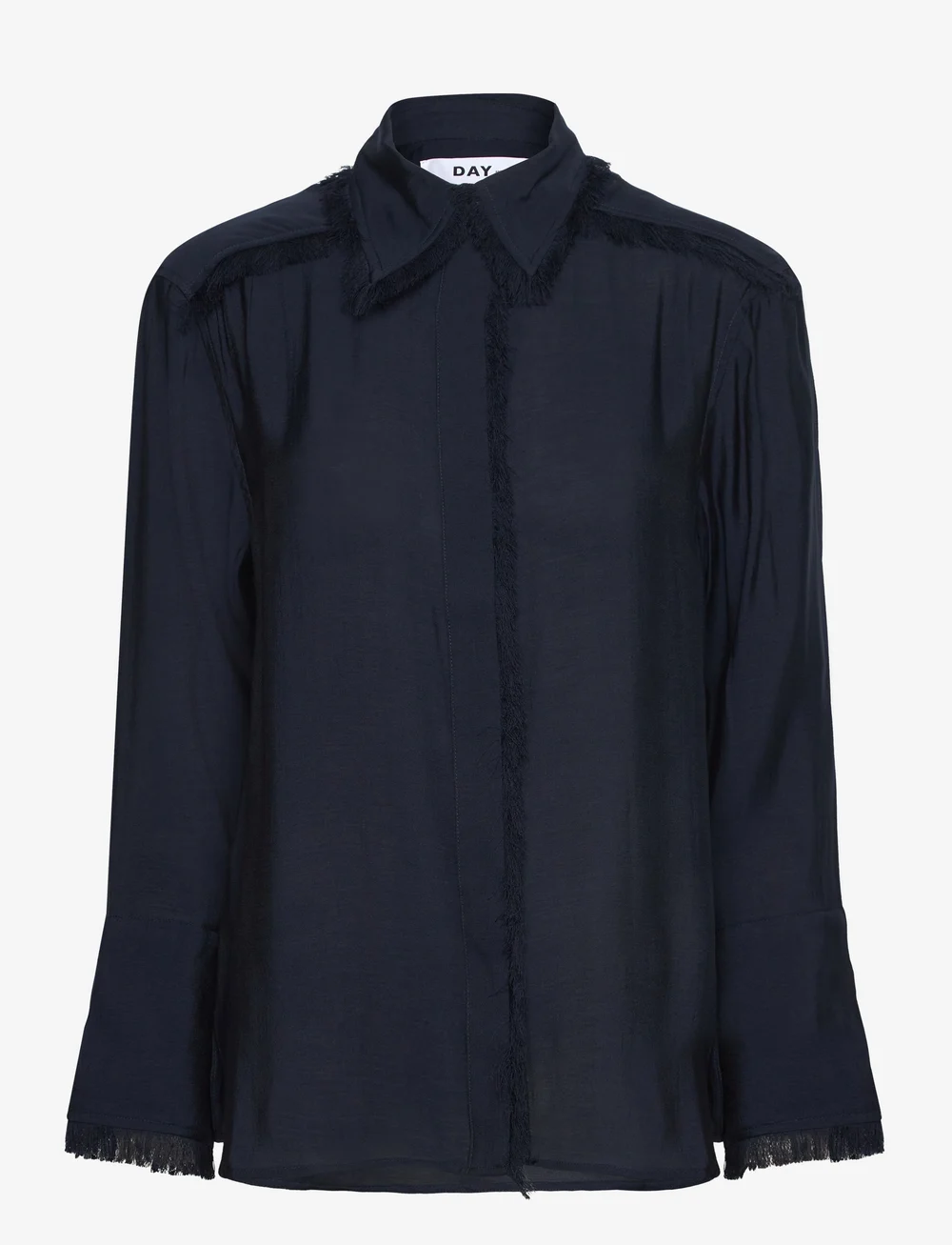 Day Birger et Mikkelsen - Havanna - Sheer Fringes - langærmede skjorter - dark sapphire - 0