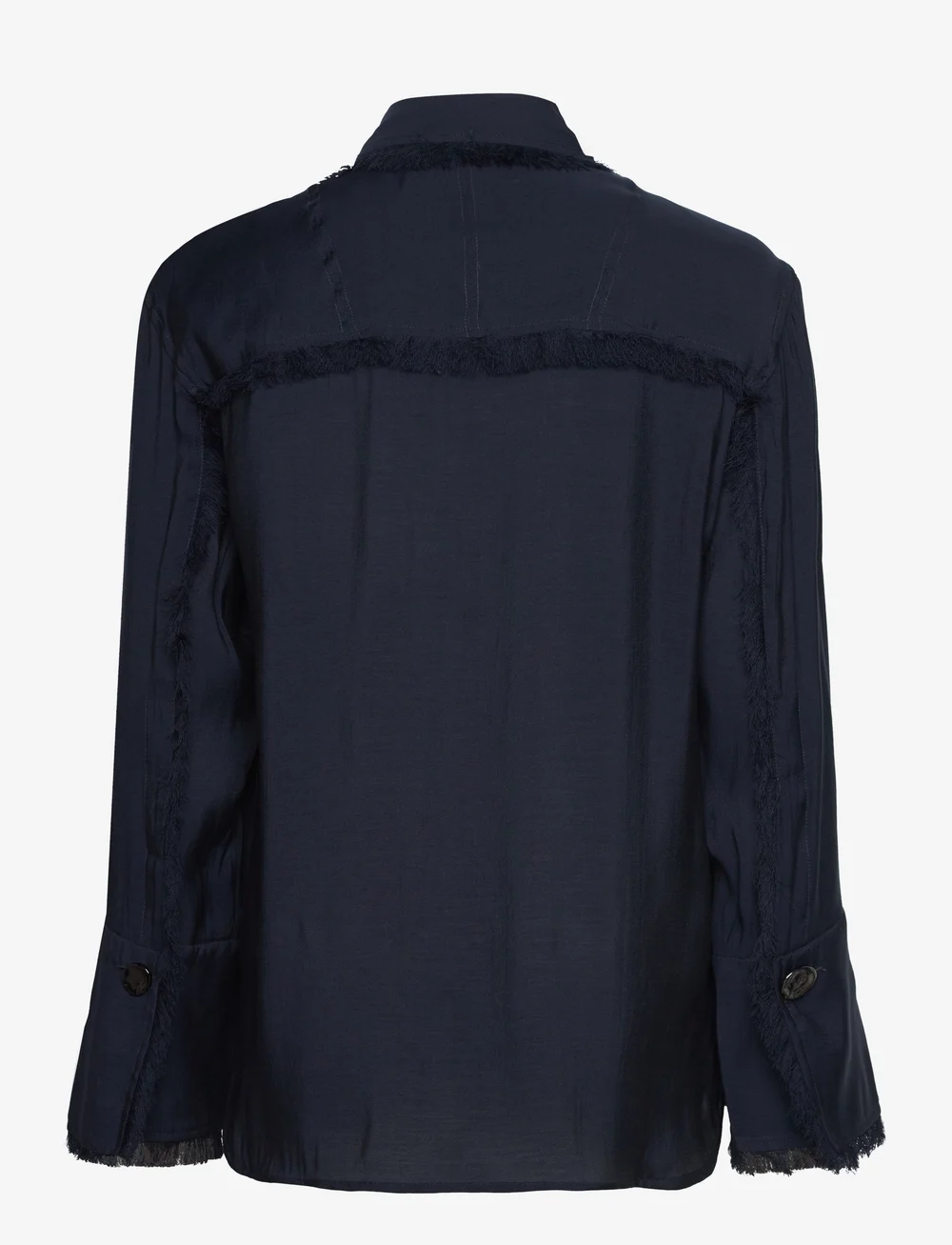 Day Birger et Mikkelsen - Havanna - Sheer Fringes - langærmede skjorter - dark sapphire - 1