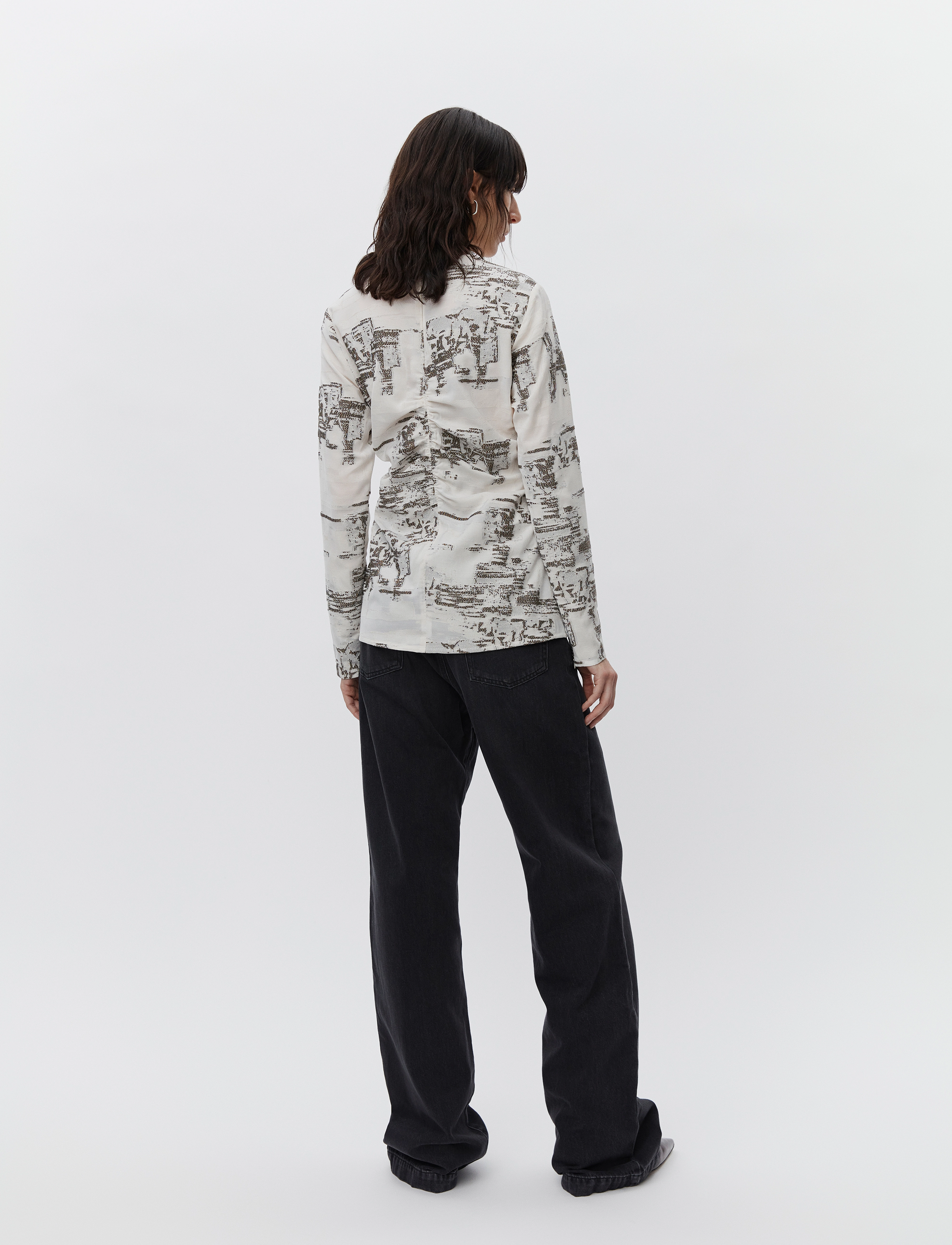Day Birger et Mikkelsen - Vito - Tactile Rayon - långärmade blusar - vanilla ice - 4