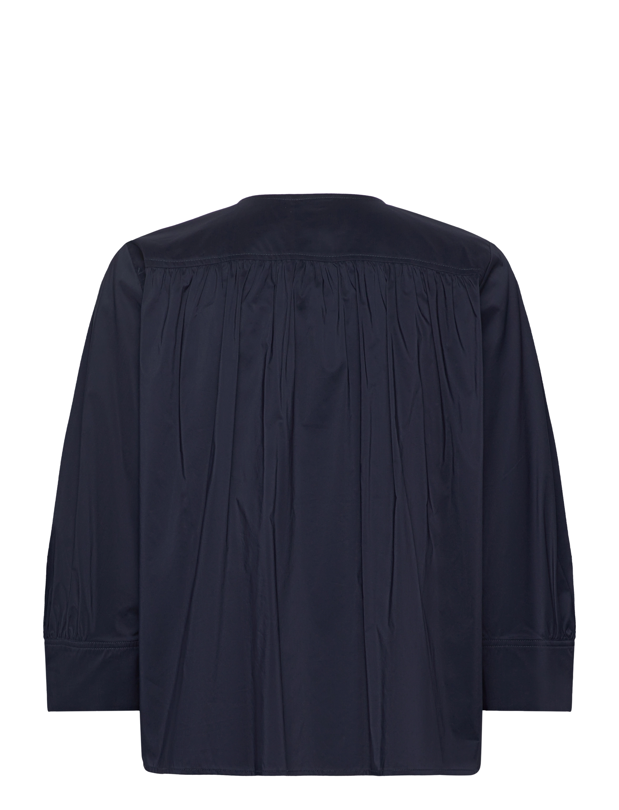 Day Birger et Mikkelsen - Reese - Clean Cotton Stretch - pikkade varrukatega pluusid - dark sapphire - 1