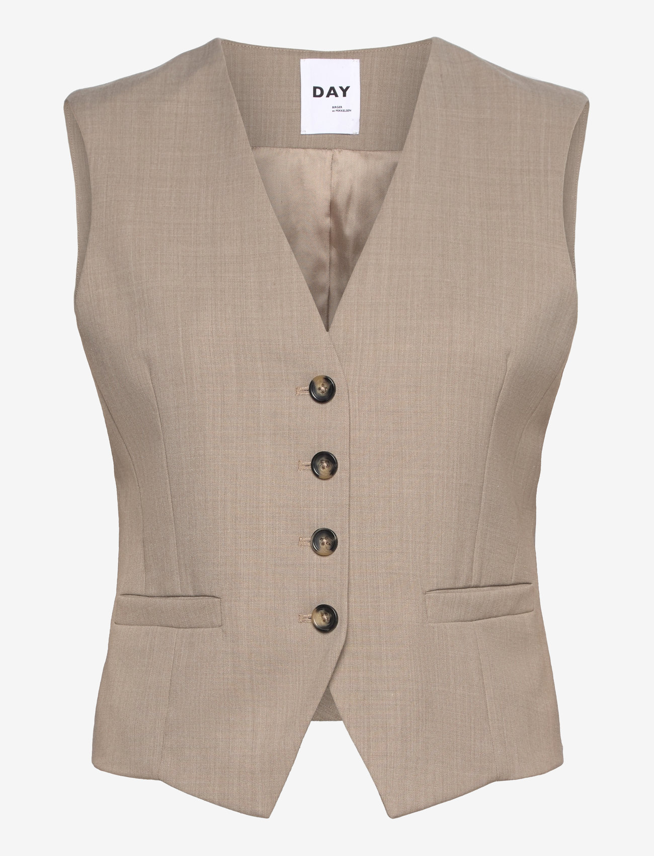 Day Birger et Mikkelsen - Dacy - Classic Wool Blend - Ärmellose blazer - petrified oak melange - 0