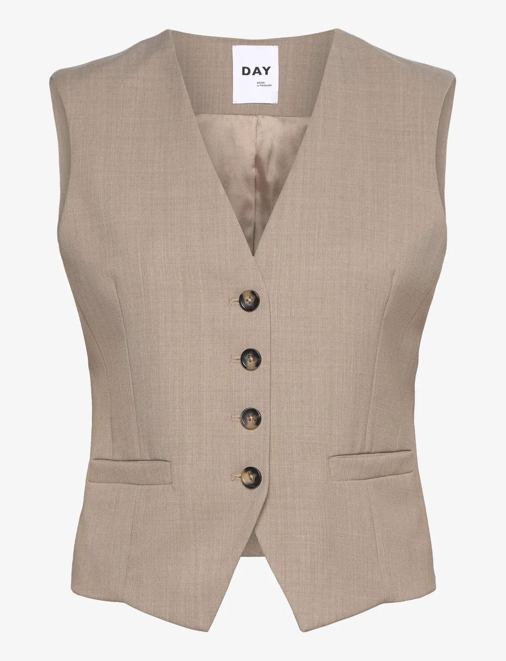 Day Birger et Mikkelsen - Dacy - Classic Wool Blend - kostymvästar - petrified oak melange - 0