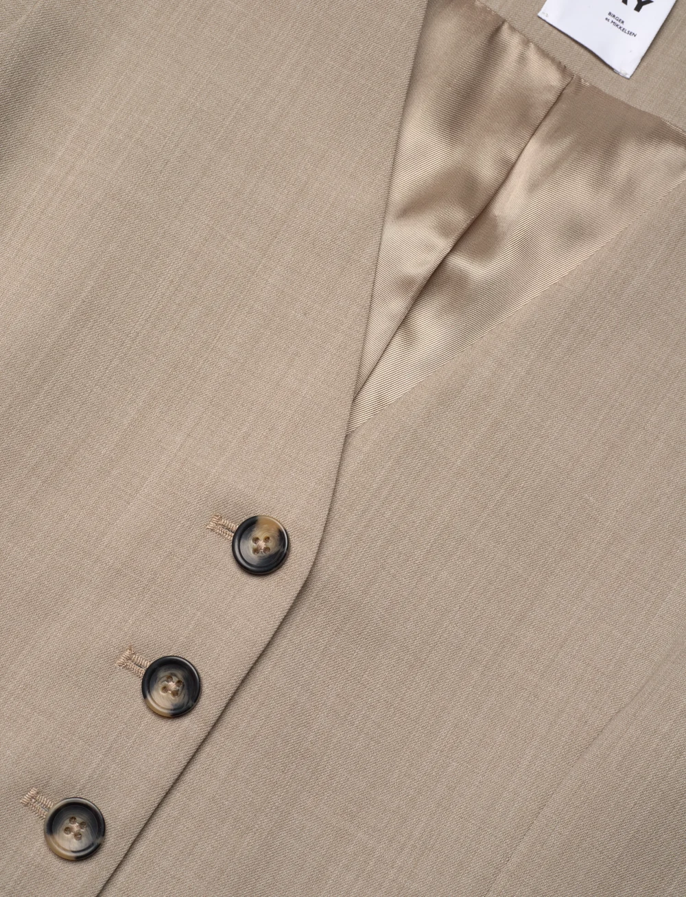 Day Birger et Mikkelsen - Dacy - Classic Wool Blend - kostymvästar - petrified oak melange - 2