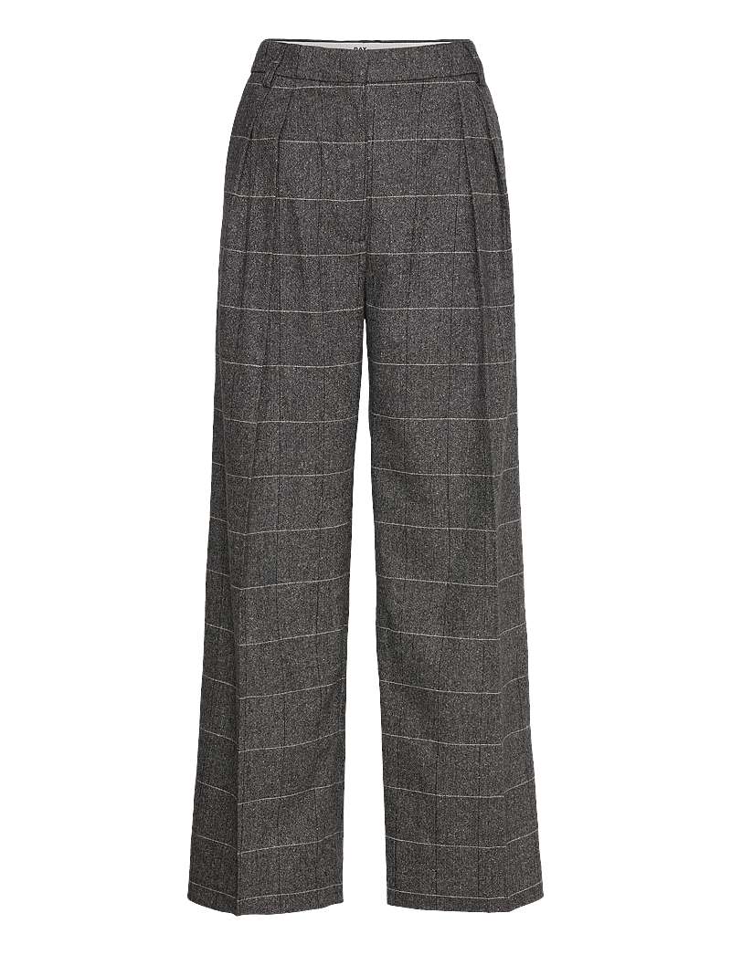 Day Birger et Mikkelsen - Enzo - All Time Check - habitbukser - grey melange - 1