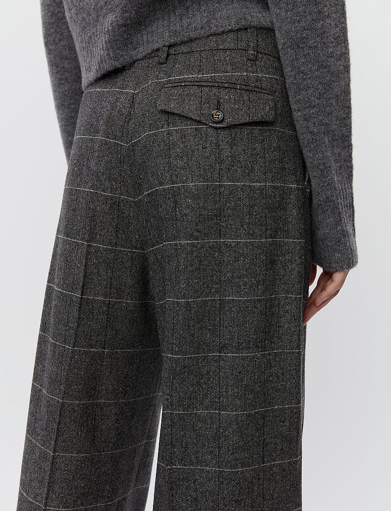 Day Birger et Mikkelsen - Enzo - All Time Check - habitbukser - grey melange - 5