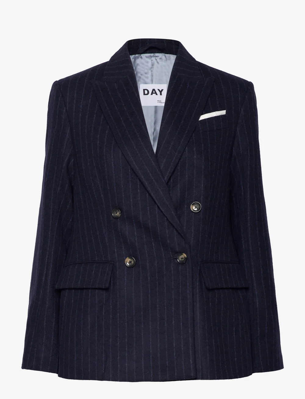 Day Birger et Mikkelsen - Preston - Woolen Pinstripe - zweireihige blazer - total eclipse - 1