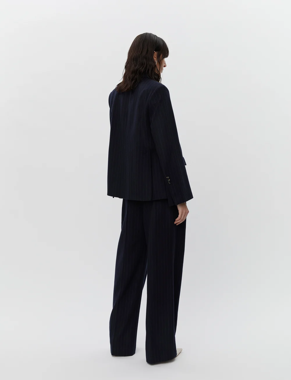 Day Birger et Mikkelsen - Preston - Woolen Pinstripe - zweireihige blazer - total eclipse - 4