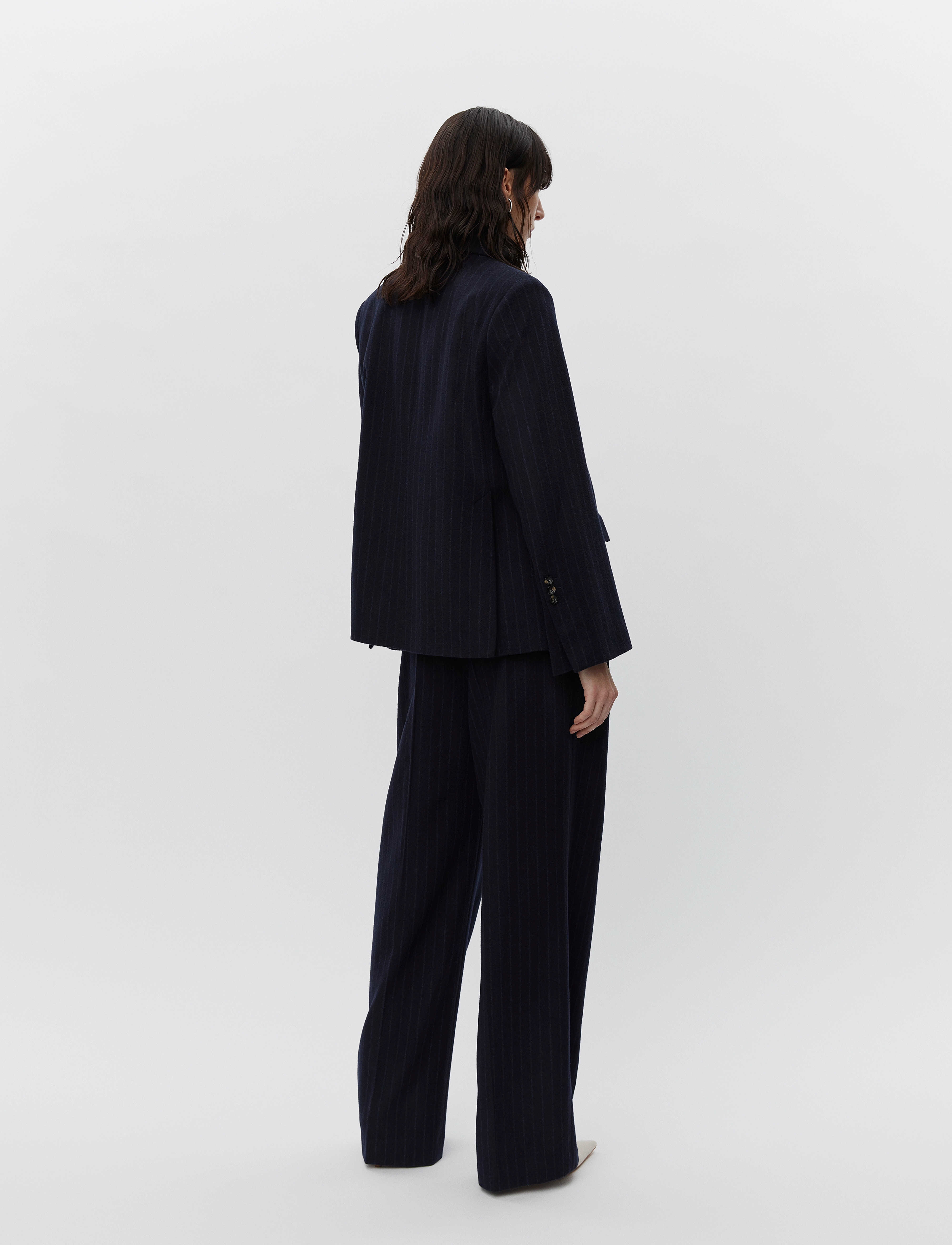 Day Birger et Mikkelsen - Preston - Woolen Pinstripe - kahes joones nööpidega bleiserid - total eclipse - 4