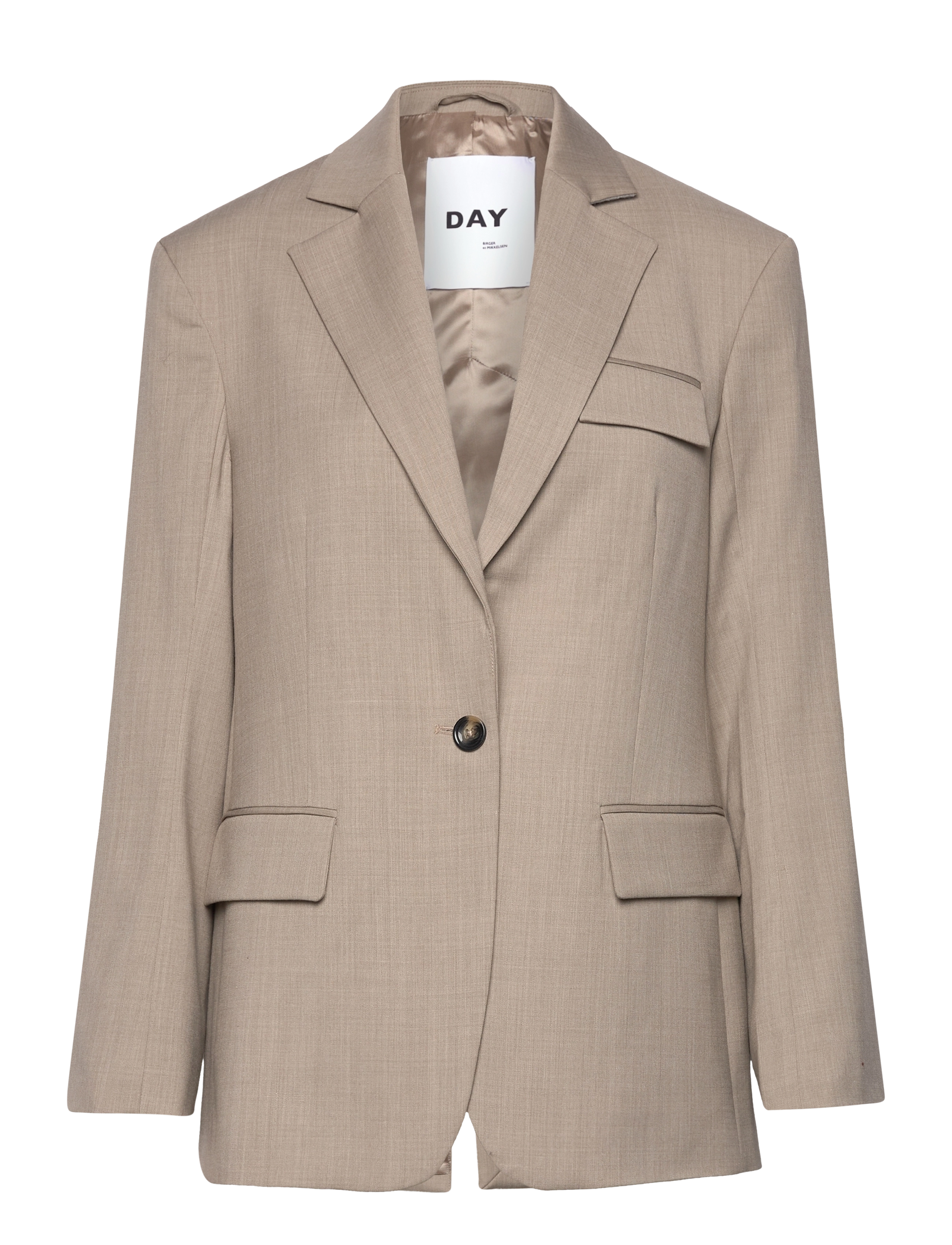 Day Birger et Mikkelsen Ezra - Classic Wool Blend - Pintsakud - PETRIFIED OAK MELANGE / beige