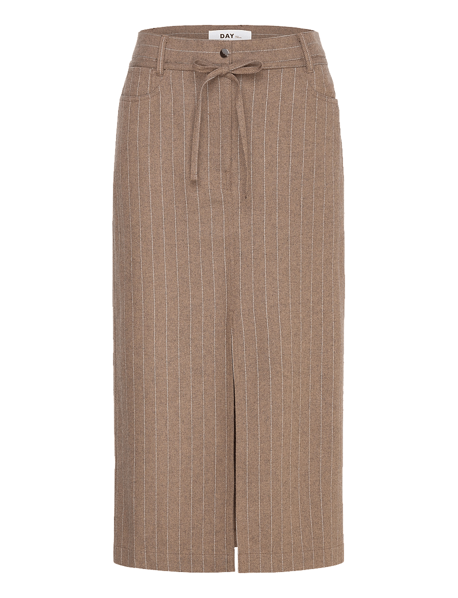 Day Birger et Mikkelsen - Jody - Graphic Wool Stripe - midi-röcke - wren - 1