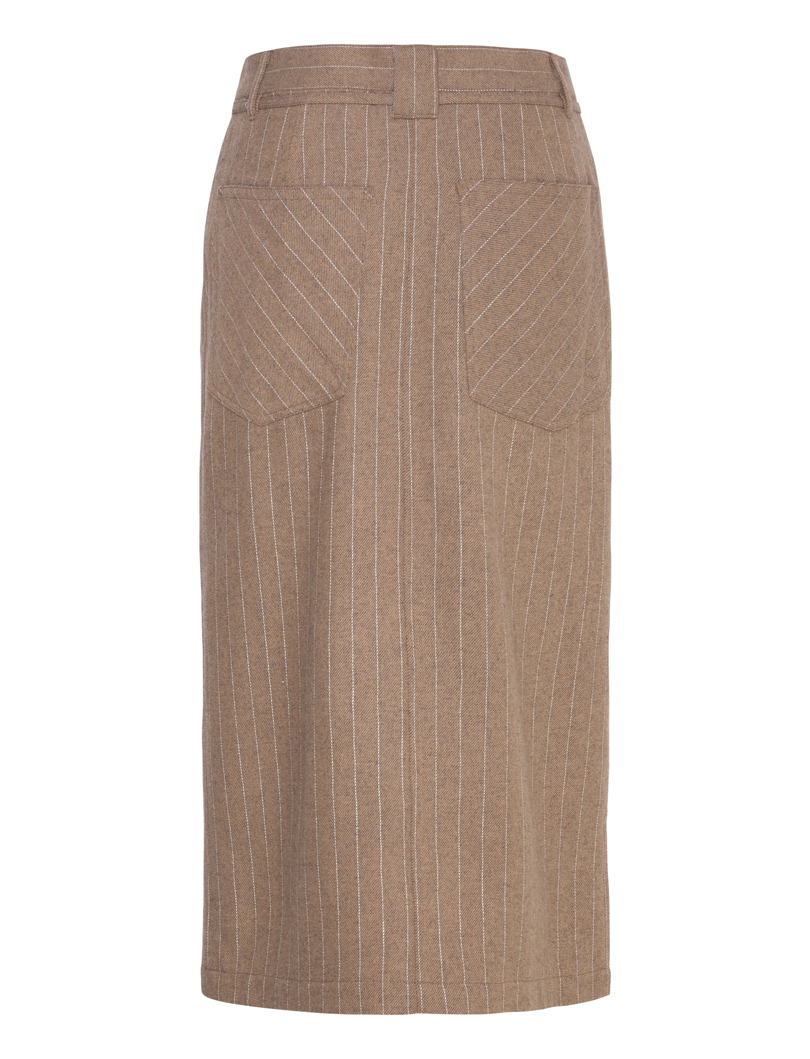 Day Birger et Mikkelsen - Jody - Graphic Wool Stripe - midi-röcke - wren - 2