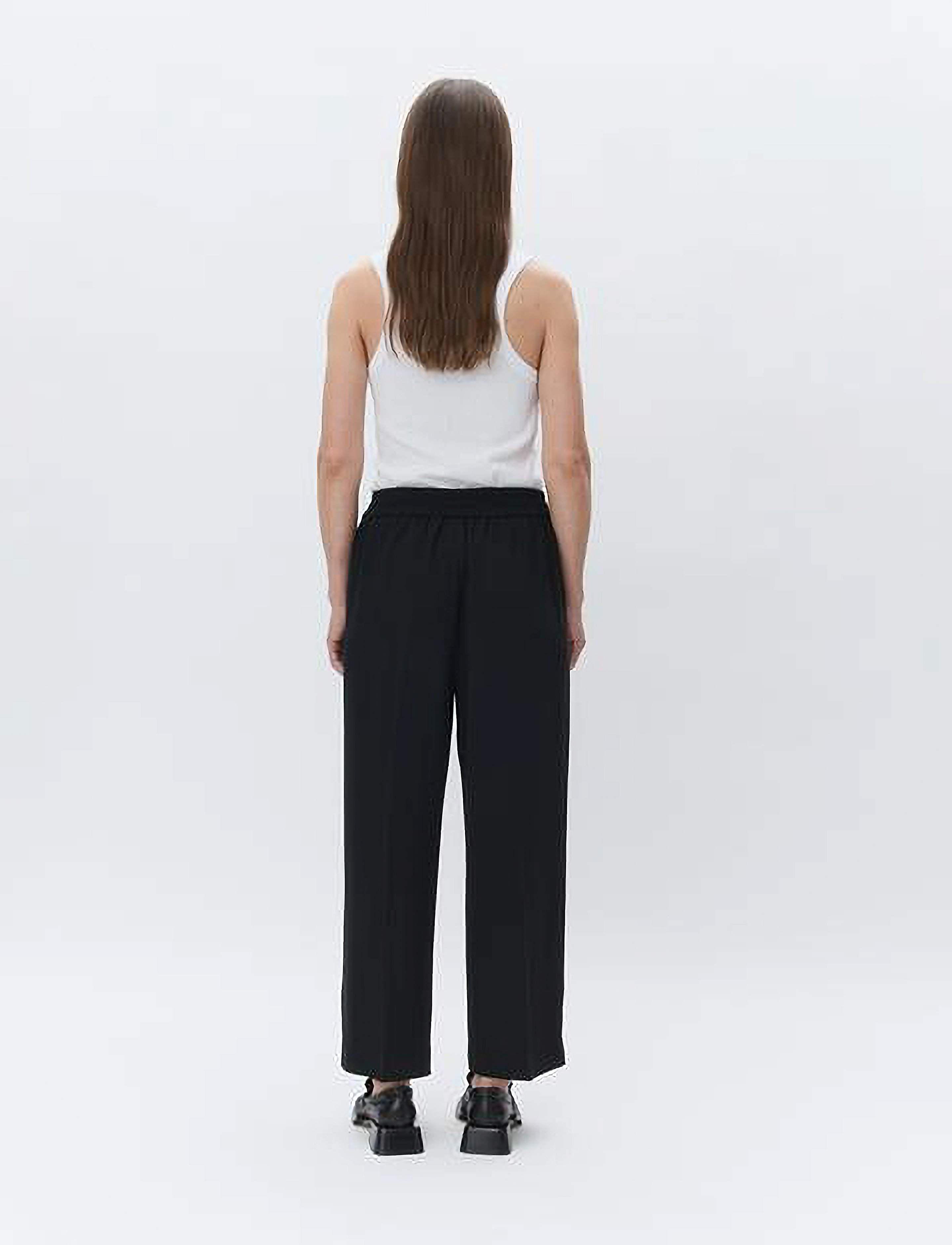 Day Birger et Mikkelsen - Jonah - Classic Gabardine - hosen mit weitem bein - black - 4