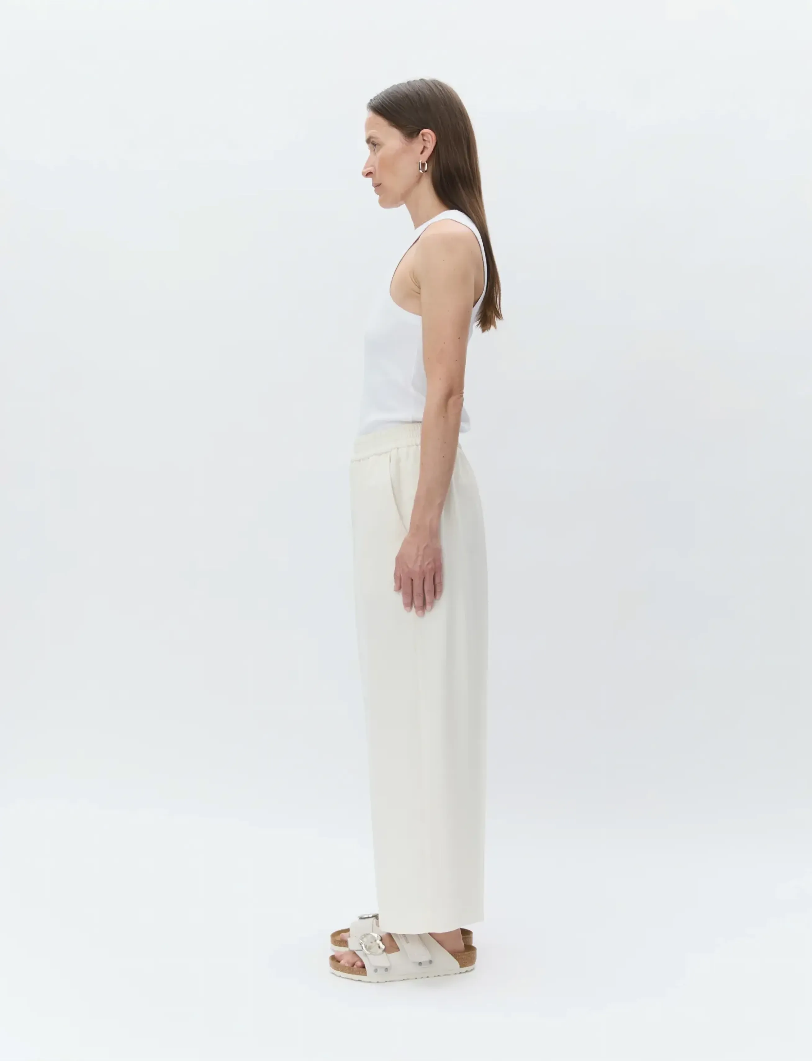 Day Birger et Mikkelsen Jonah - Classic Gabardine, 36, Cream, Bukser > Brede Ben, Dame