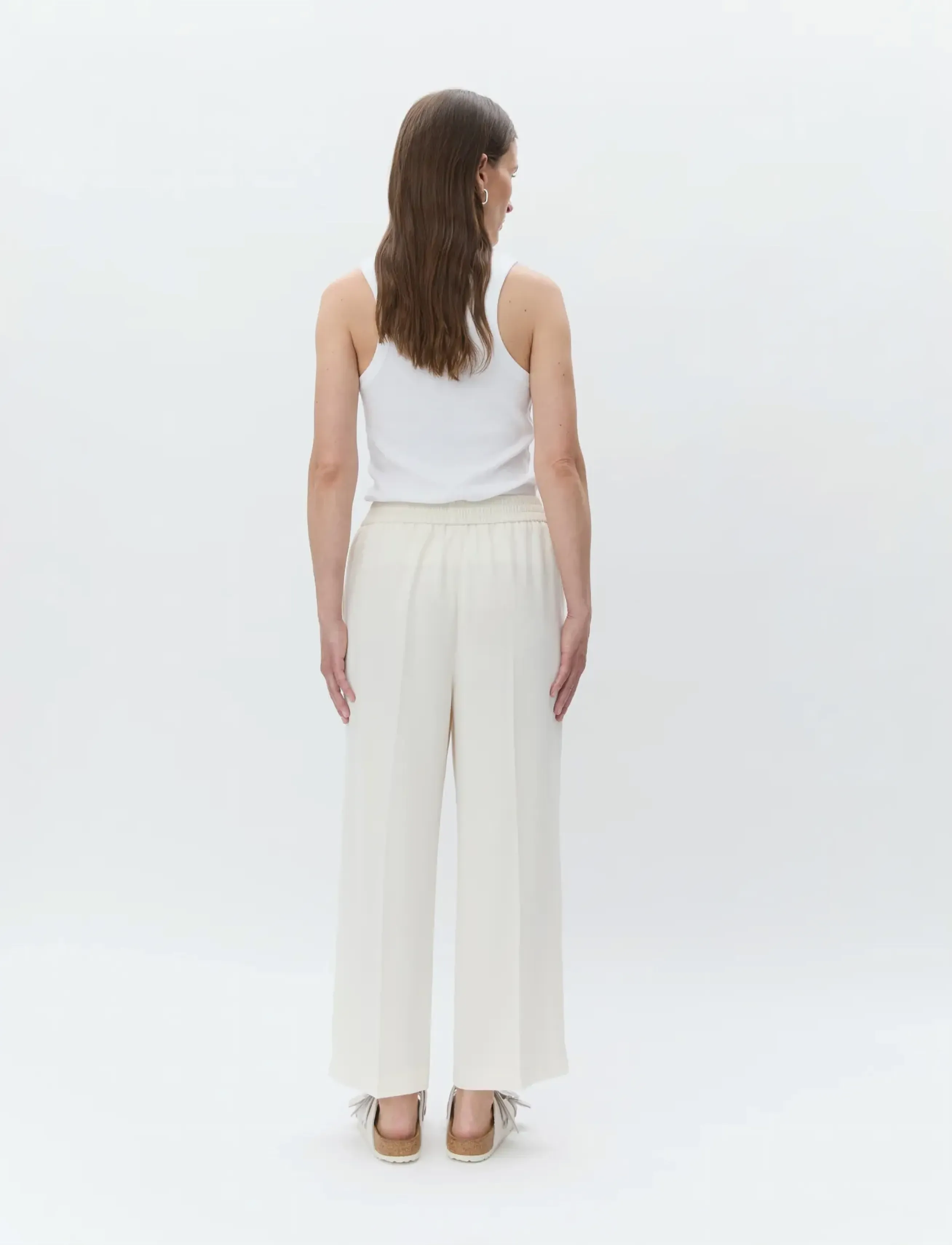 Day Birger et Mikkelsen - Jonah - Classic Gabardine - bukser med brede ben - ivory shade - 4