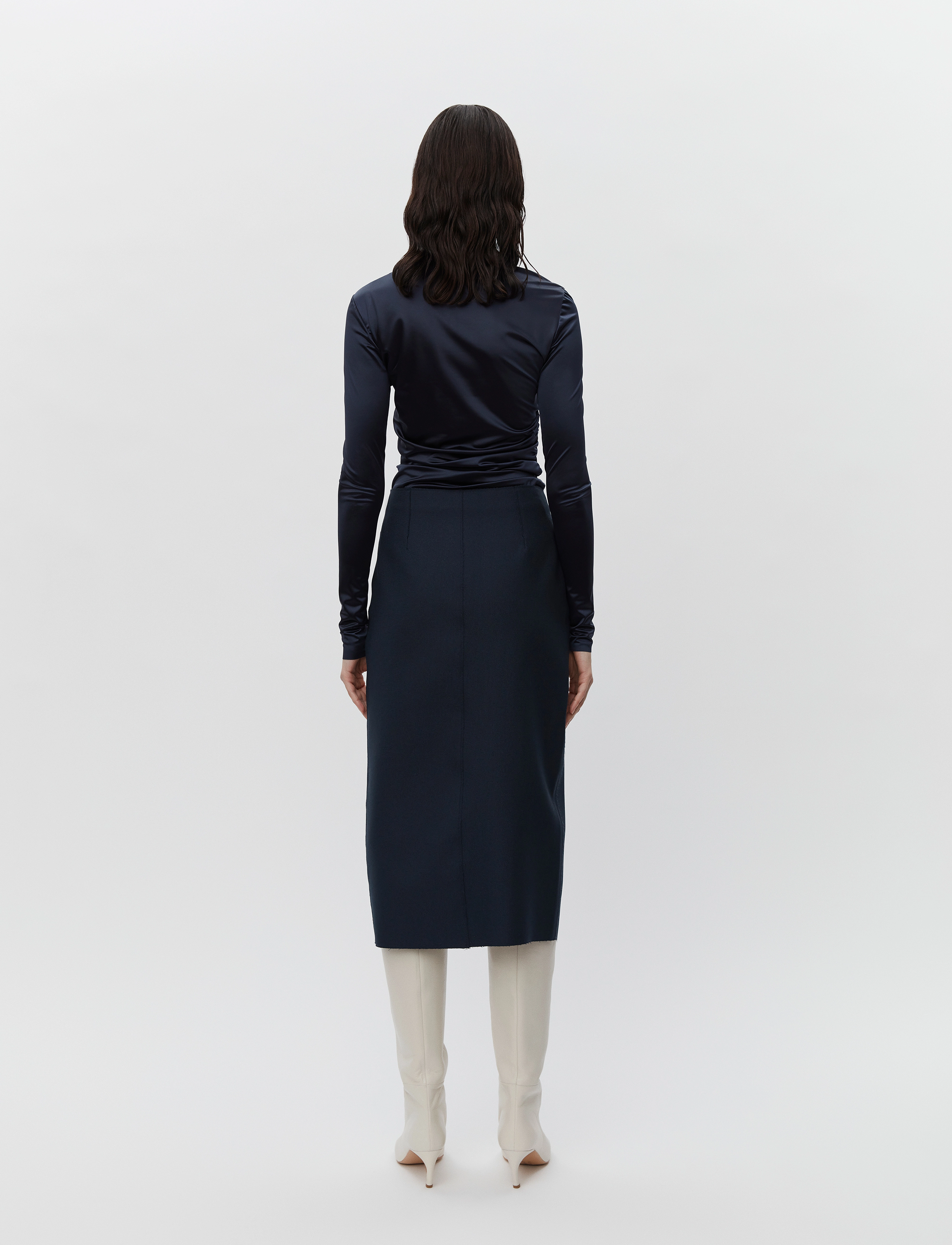 Day Birger et Mikkelsen - Loria - Glossy Stretch - palaidinukės ilgomis rankovėmis - phantom - 4