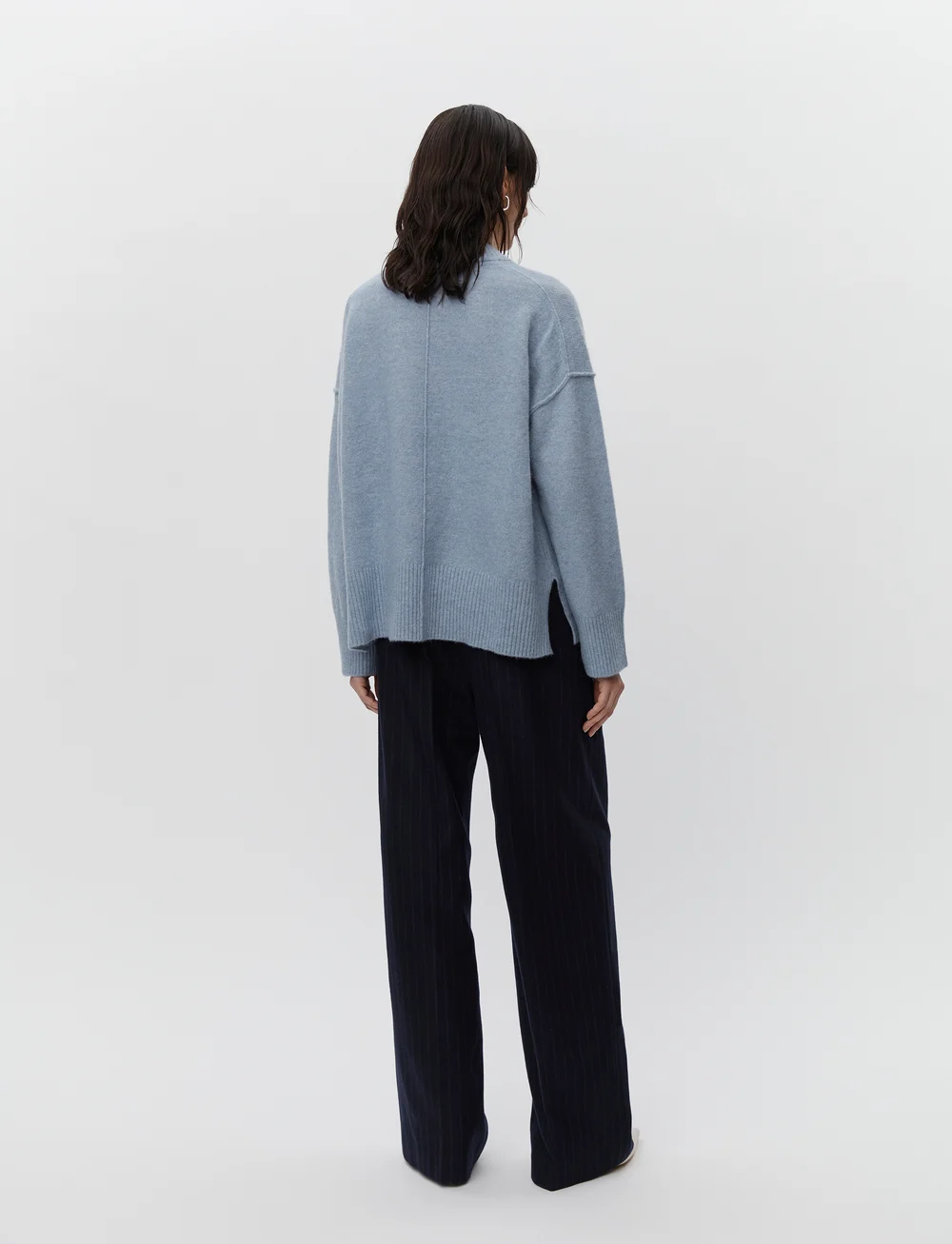 Day Birger et Mikkelsen - Josie - Cozy Days RD - striktrøjer - pigeon blue melange - 4