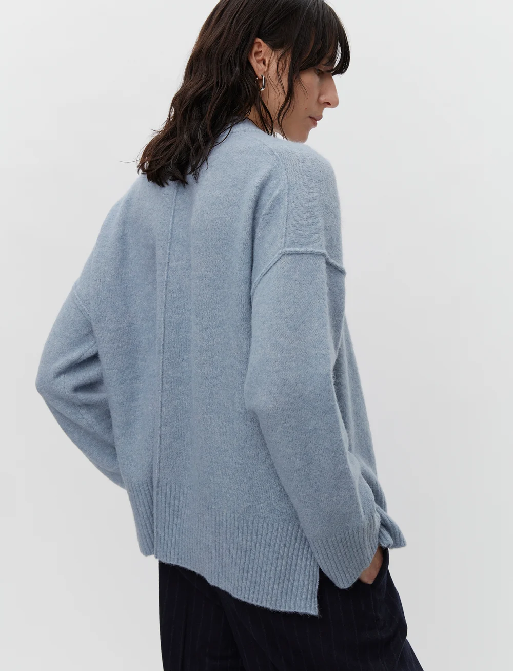 Day Birger et Mikkelsen - Josie - Cozy Days RD - striktrøjer - pigeon blue melange - 5