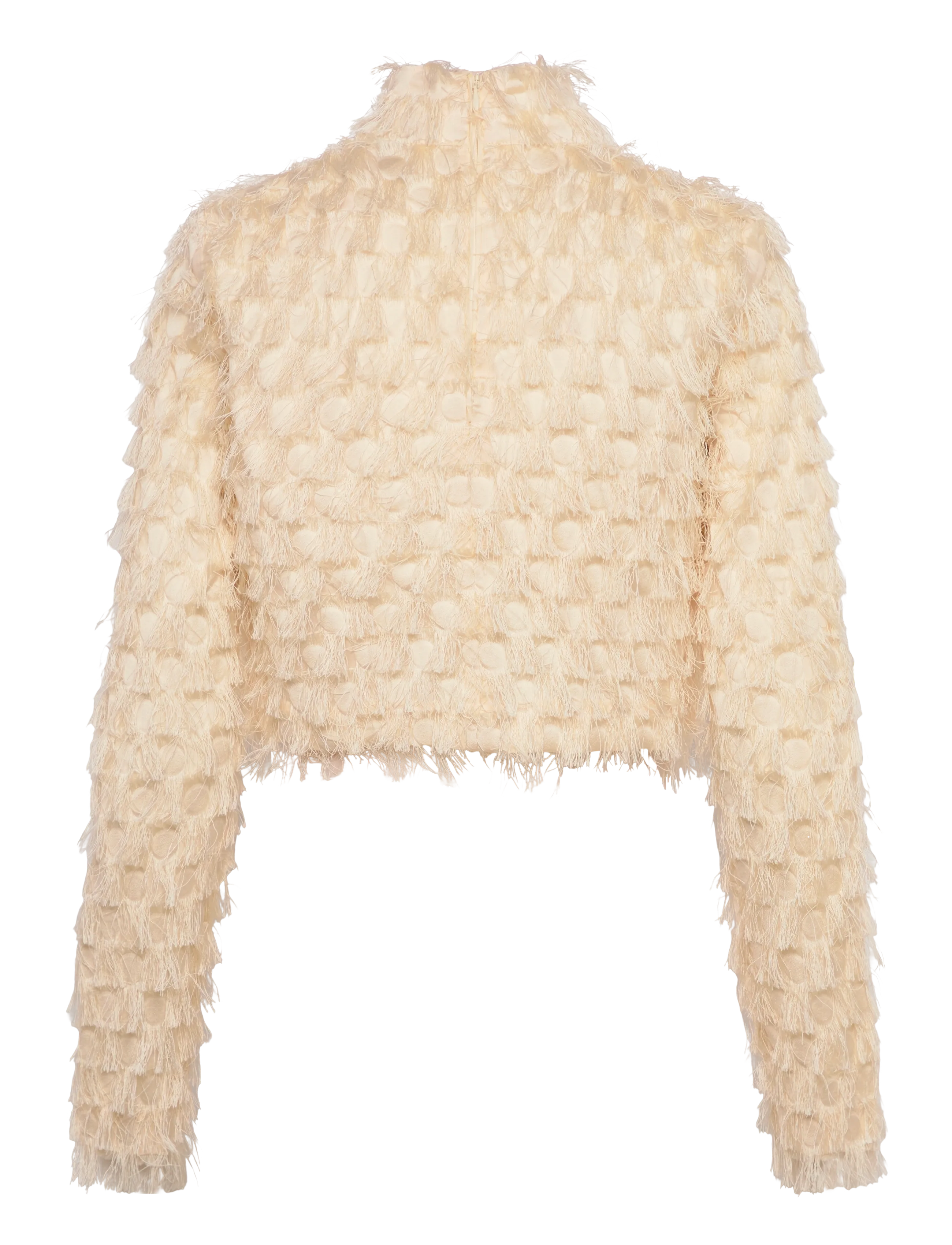 Day Birger et Mikkelsen - Lynette - Abstract Fringes - langærmede bluser - vanilla ice - 1