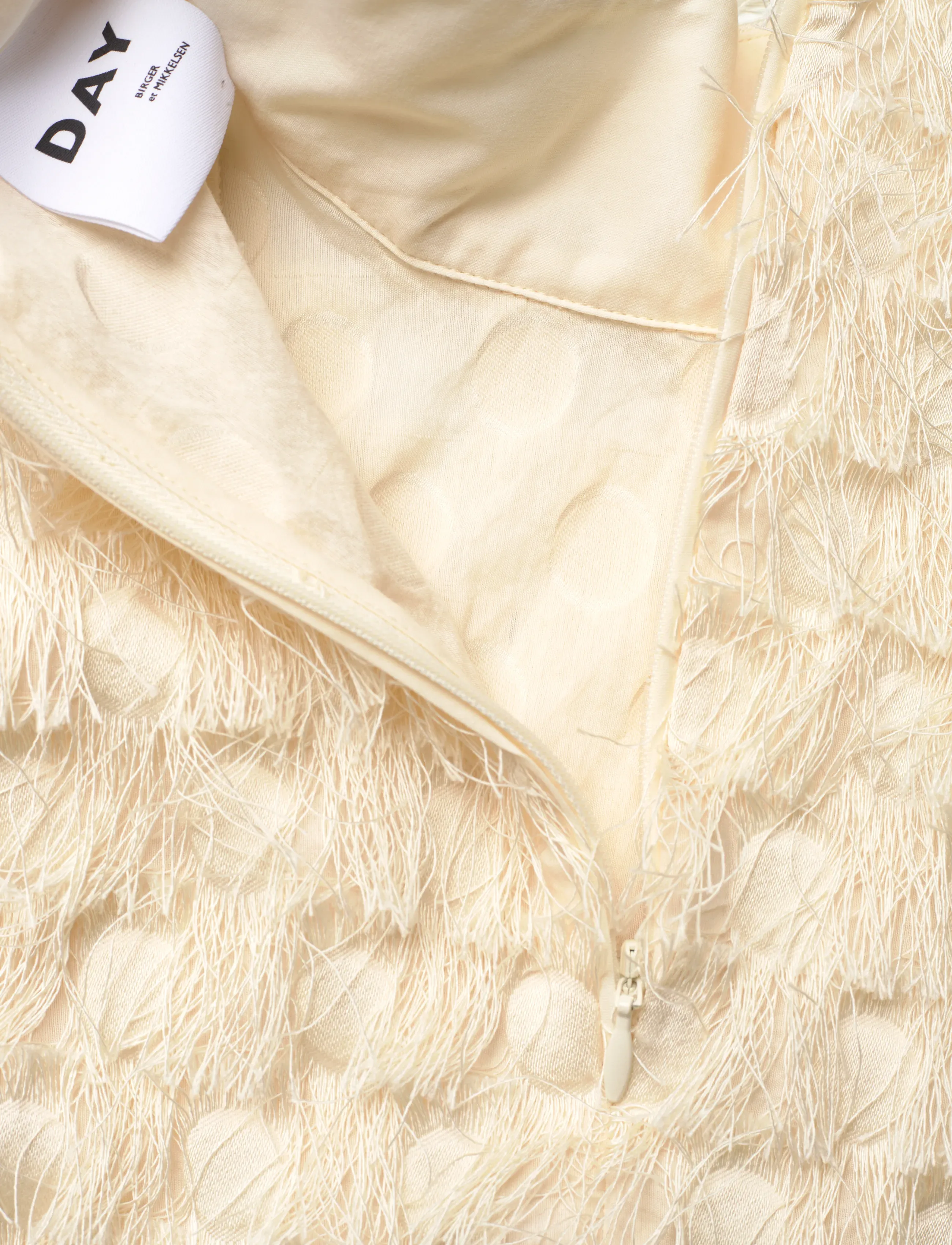 Day Birger et Mikkelsen - Lynette - Abstract Fringes - langærmede bluser - vanilla ice - 3