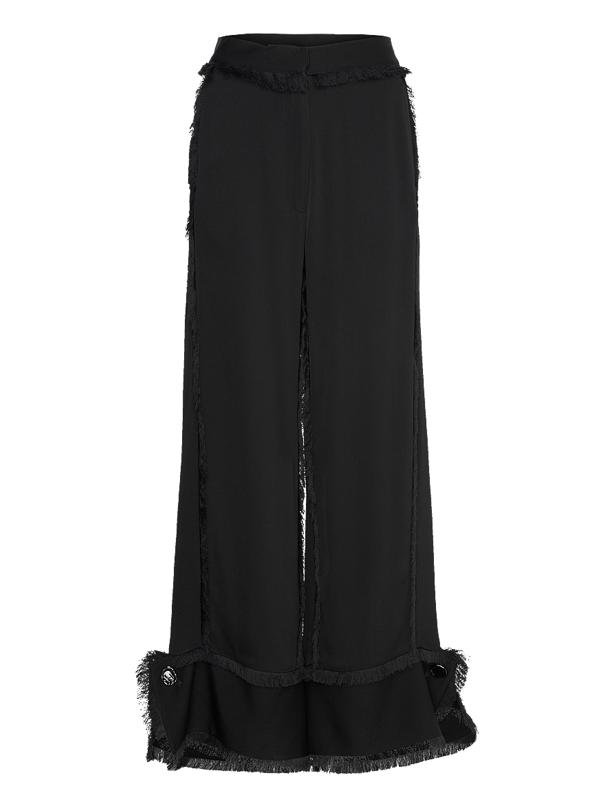 Day Birger et Mikkelsen - Theodor - Matte Crepe - hosen mit weitem bein - black - 0