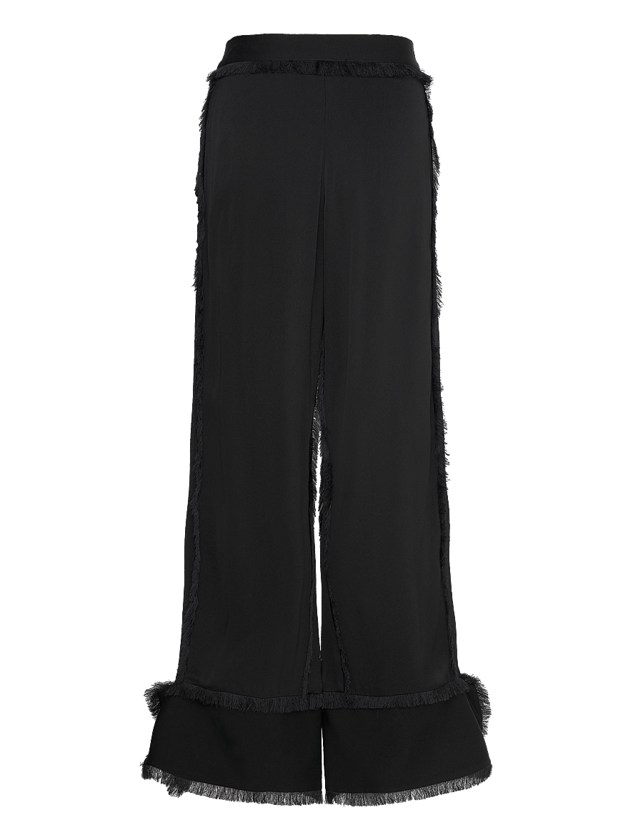 Day Birger et Mikkelsen - Theodor - Matte Crepe - hosen mit weitem bein - black - 1