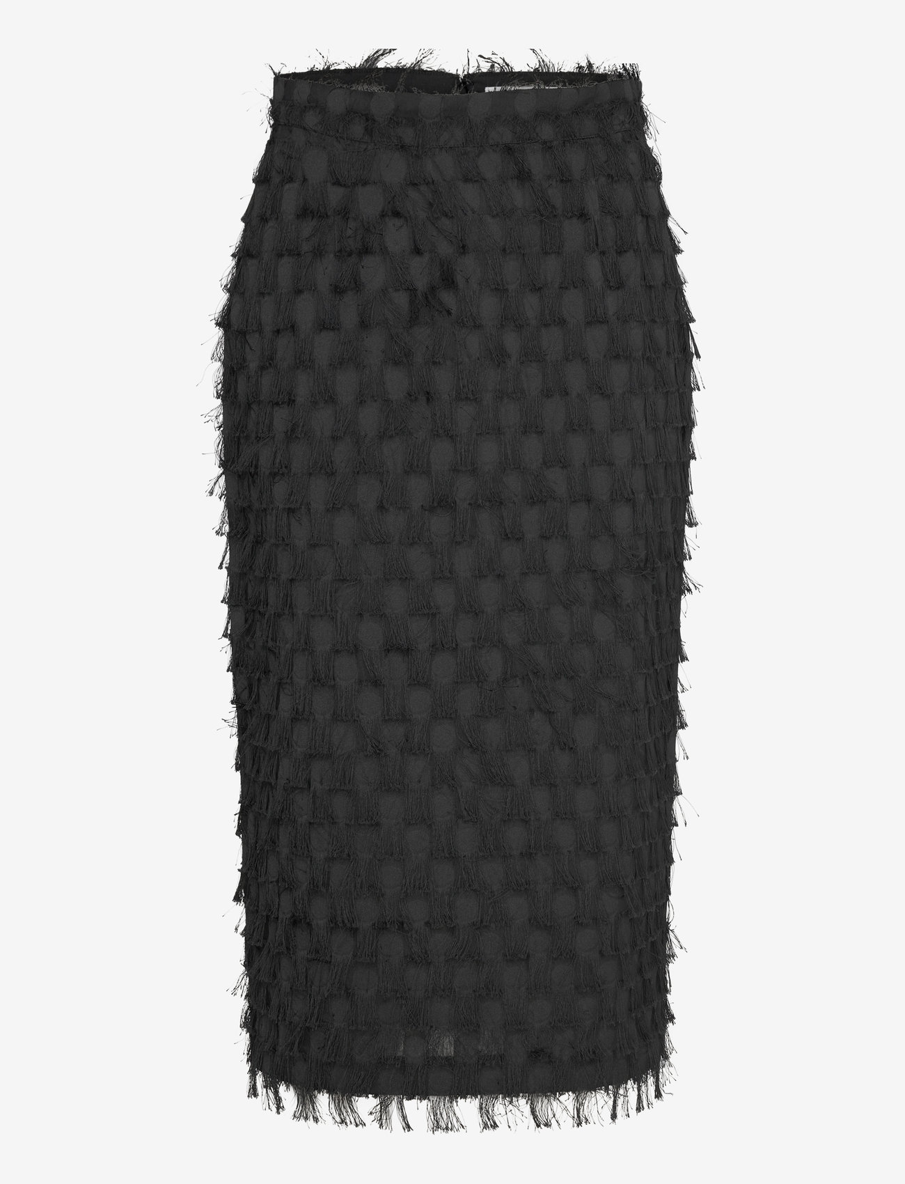 Day Birger et Mikkelsen - Gabrielle - Abstract Fringes - midi-röcke - black - 0