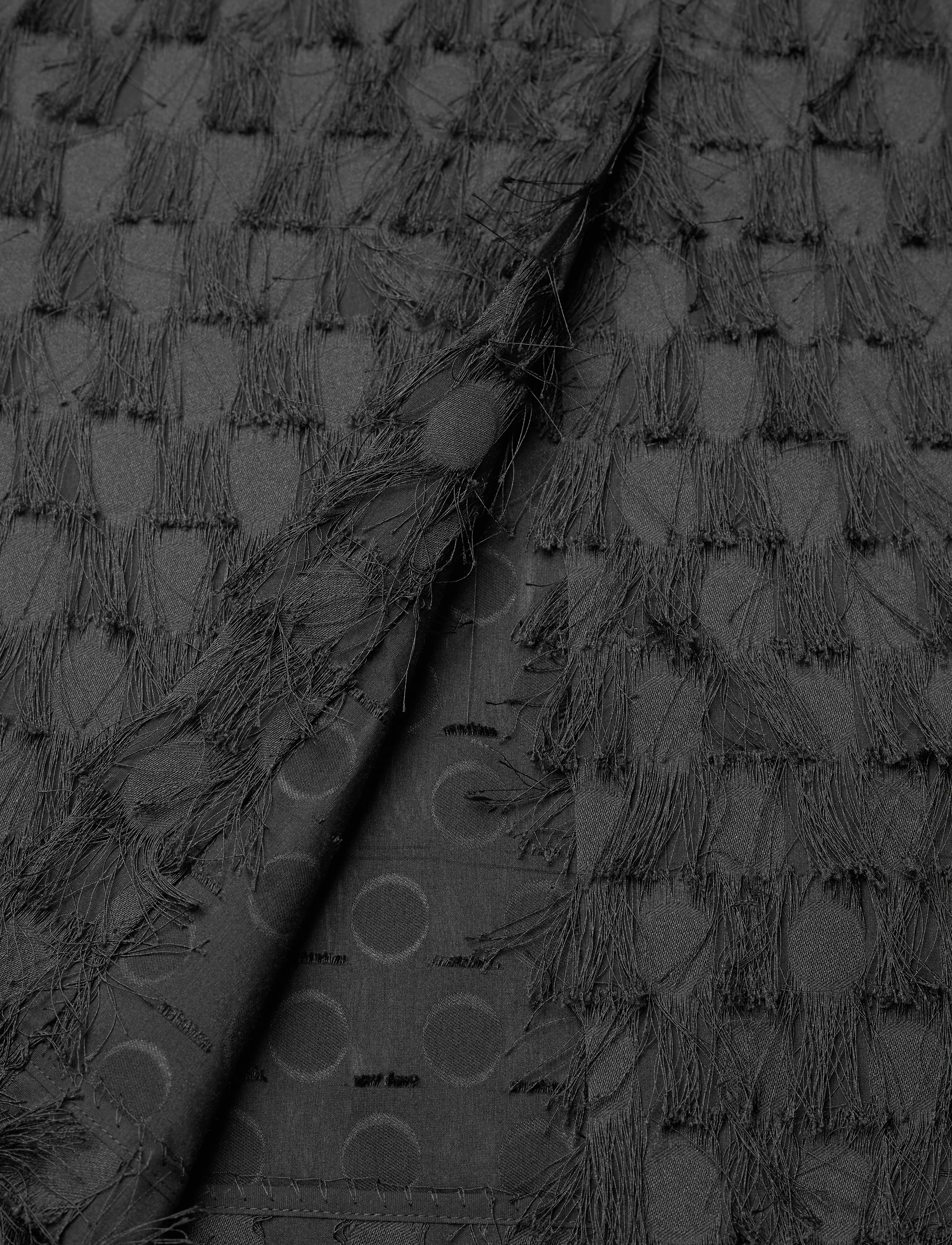 Day Birger et Mikkelsen - Gabrielle - Abstract Fringes - black - 3