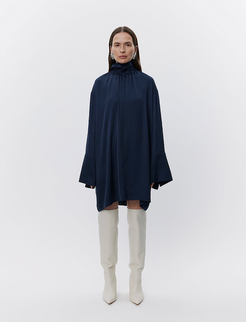 Day Birger et Mikkelsen - Gill - Fluid Viscose RD - cocktail dresses - dark sapphire - 0