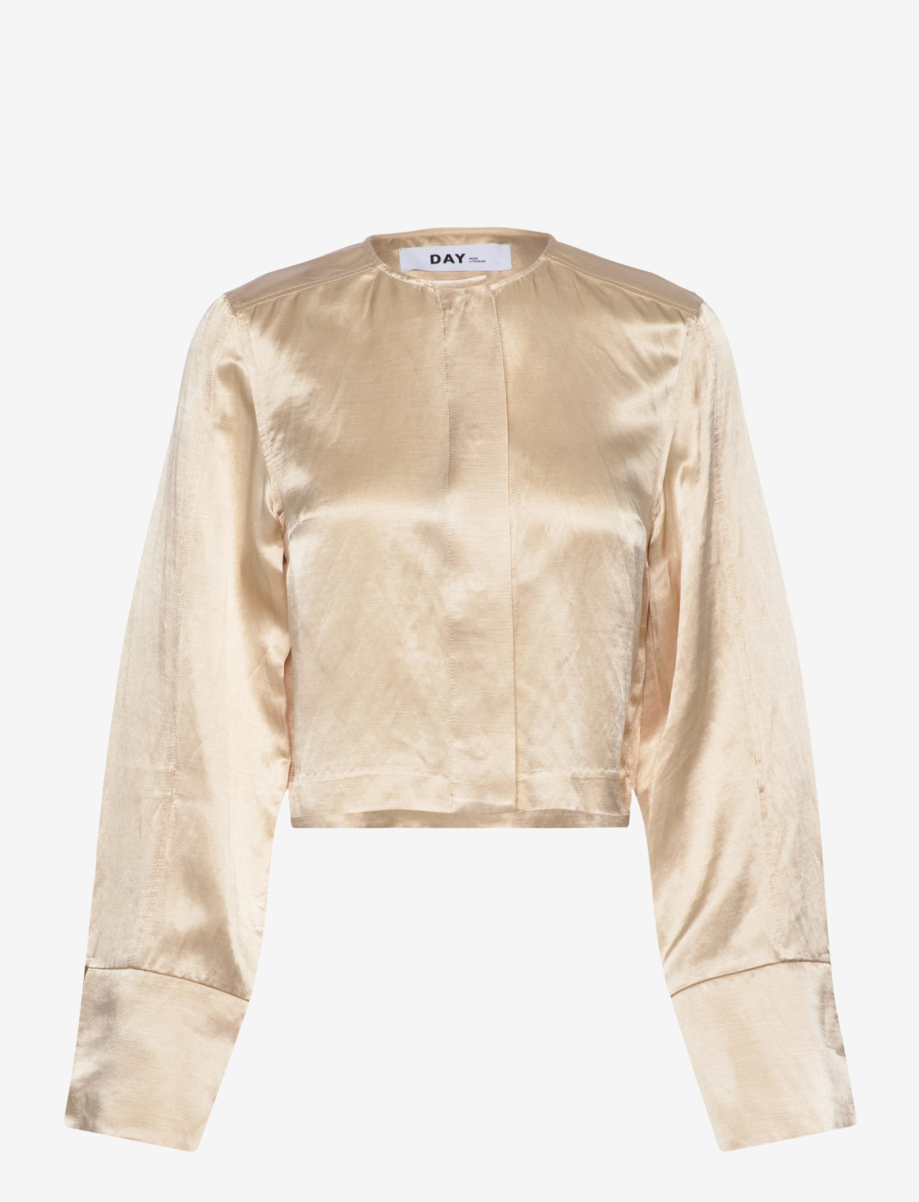 Day Birger et Mikkelsen - Carin - High Shine Blend RD - langærmede bluser - oyster gray - 1