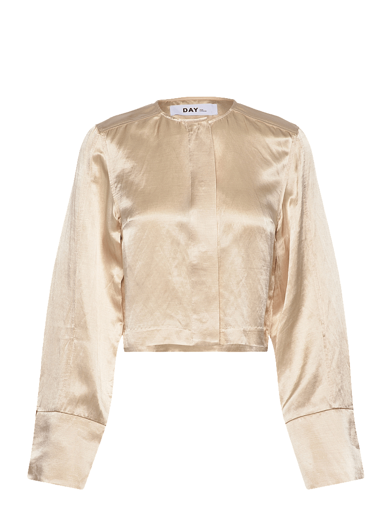 Day Birger et Mikkelsen - Carin - High Shine Blend RD - bluzki z długimi rękawami - oyster gray - 1