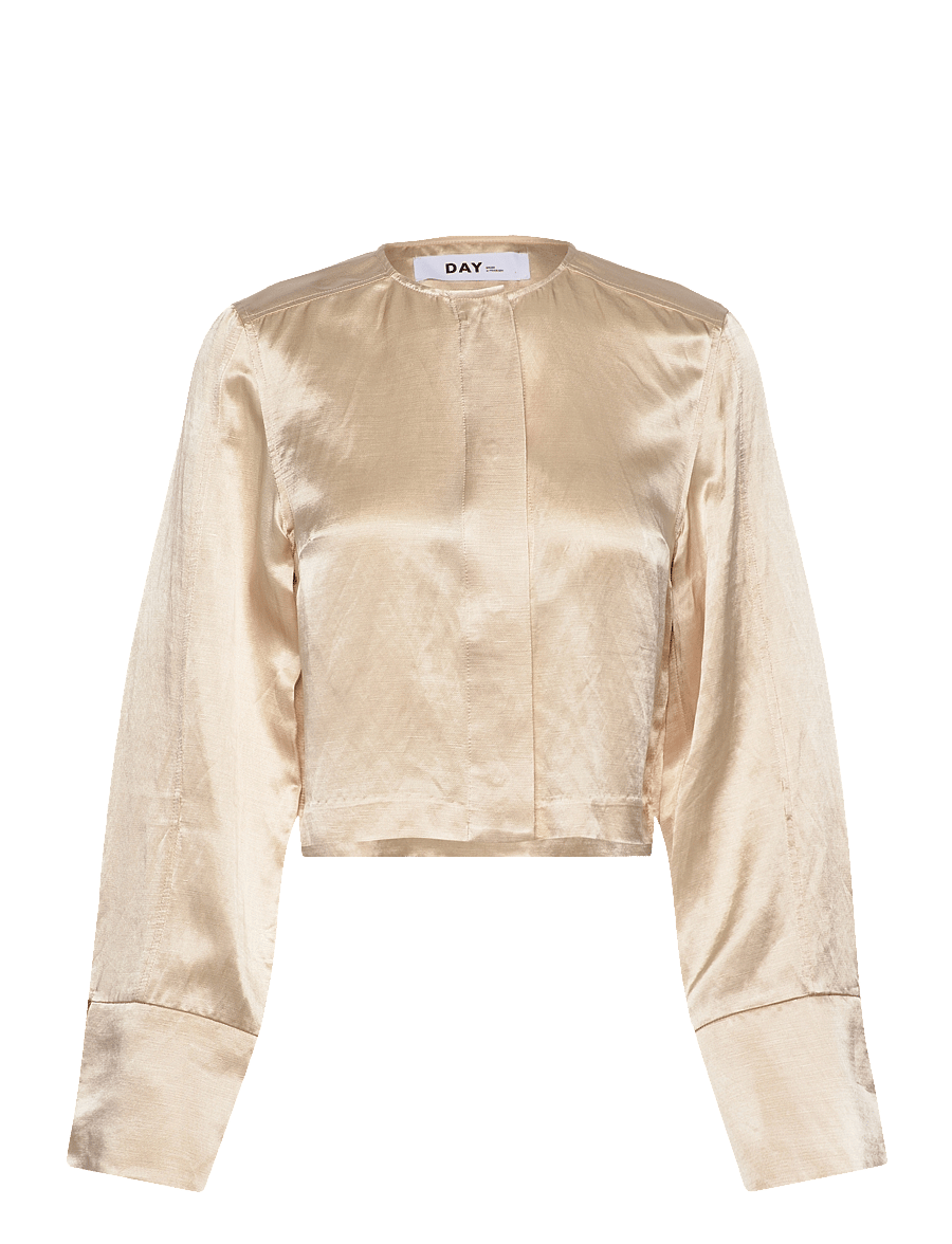 Day Birger et Mikkelsen - Carin - High Shine Blend RD - langärmelige blusen - oyster gray - 1
