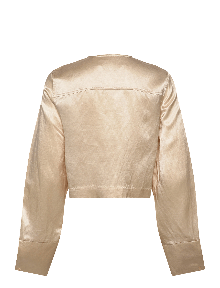 Day Birger et Mikkelsen - Carin - High Shine Blend RD - langärmelige blusen - oyster gray - 2