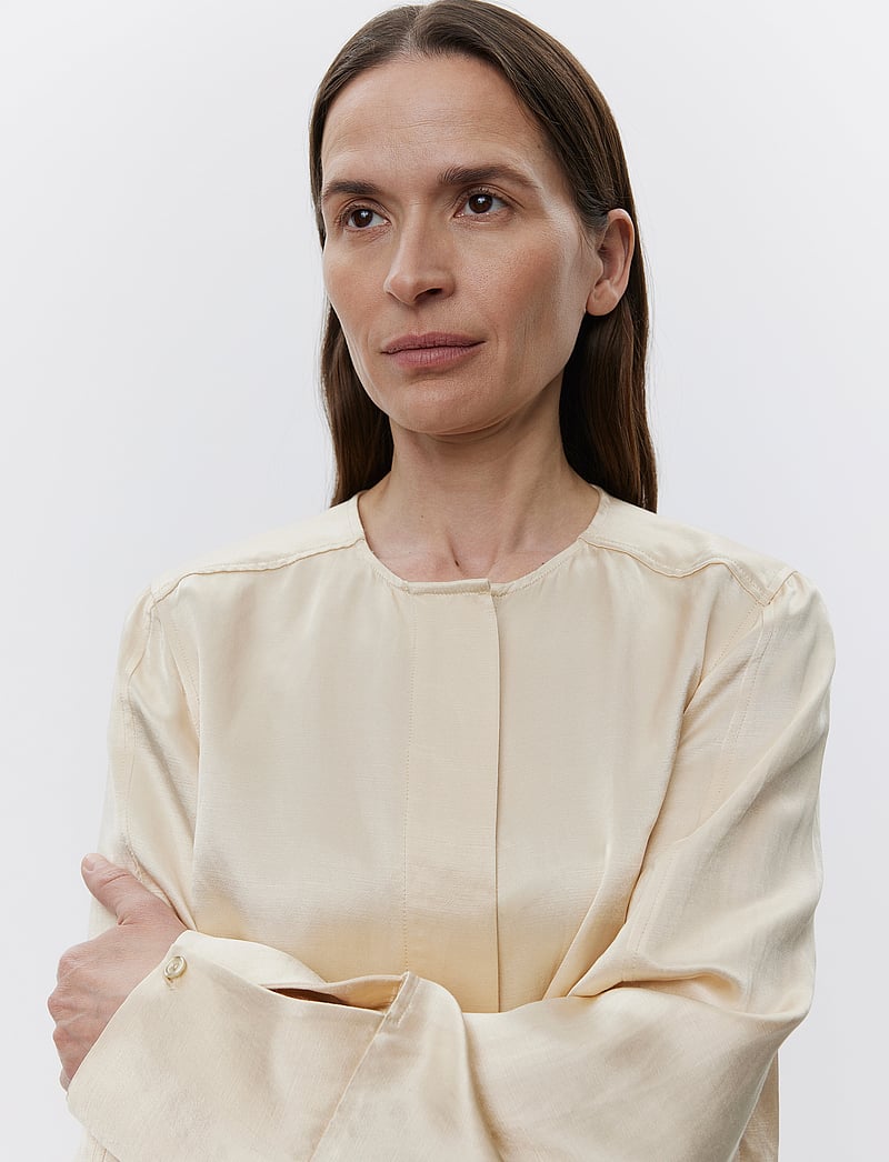 Day Birger et Mikkelsen - Carin - High Shine Blend RD - bluzki z długimi rękawami - oyster gray - 5