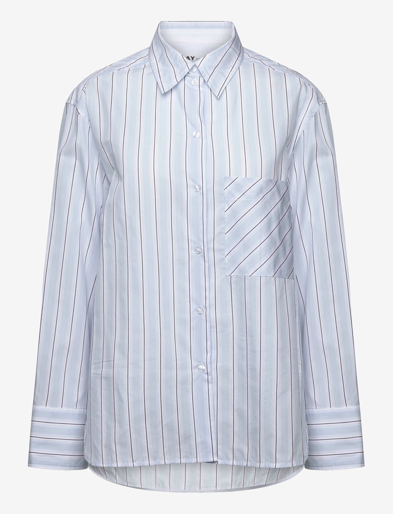 Day Birger et Mikkelsen - Mac - Classic Stripe RD - langärmlige hemden - light blue - 0