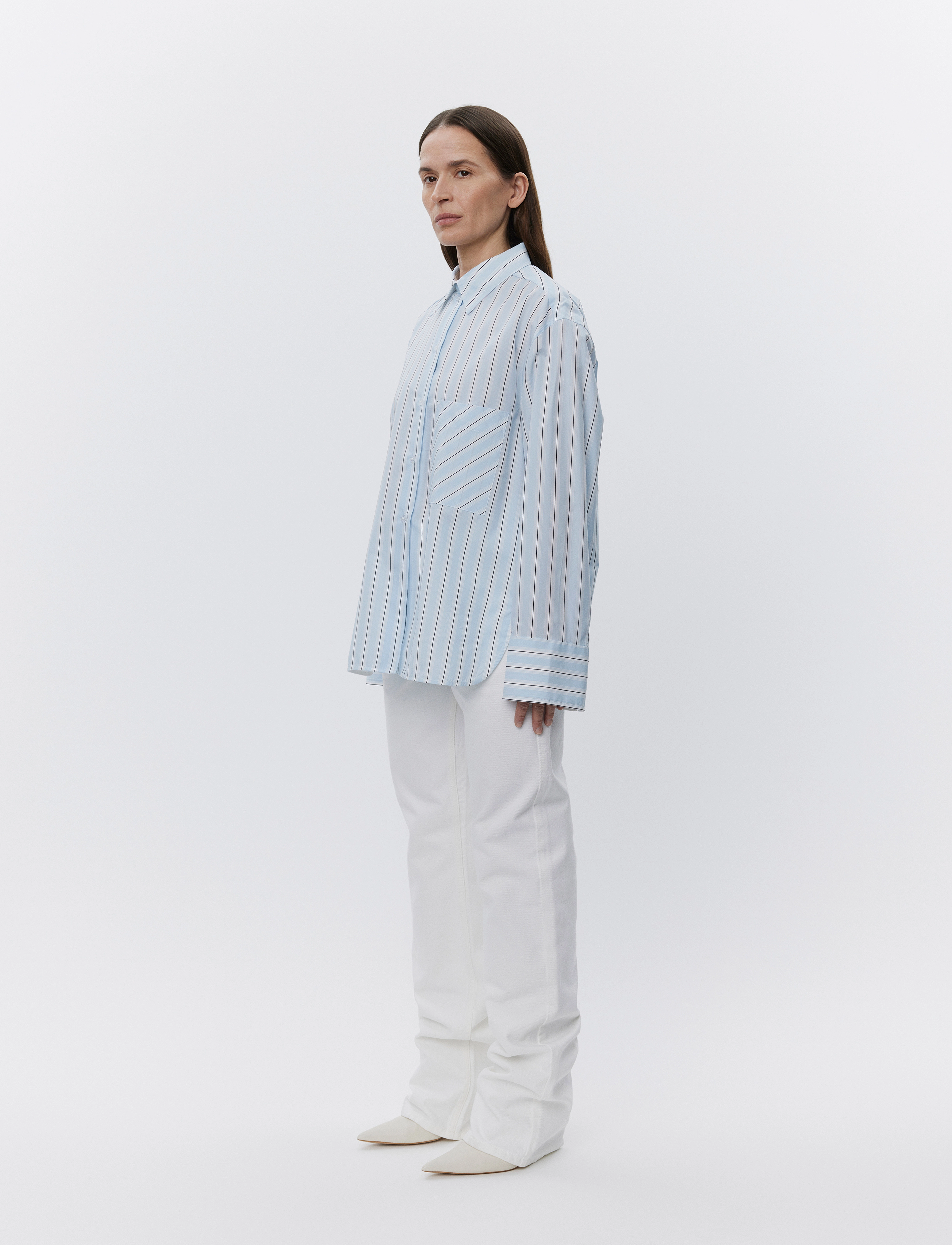 Day Birger et Mikkelsen - Mac - Classic Stripe RD - langærmede skjorter - light blue - 3