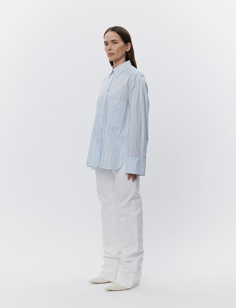 Day Birger et Mikkelsen - Mac - Classic Stripe RD - langærmede skjorter - light blue - 3