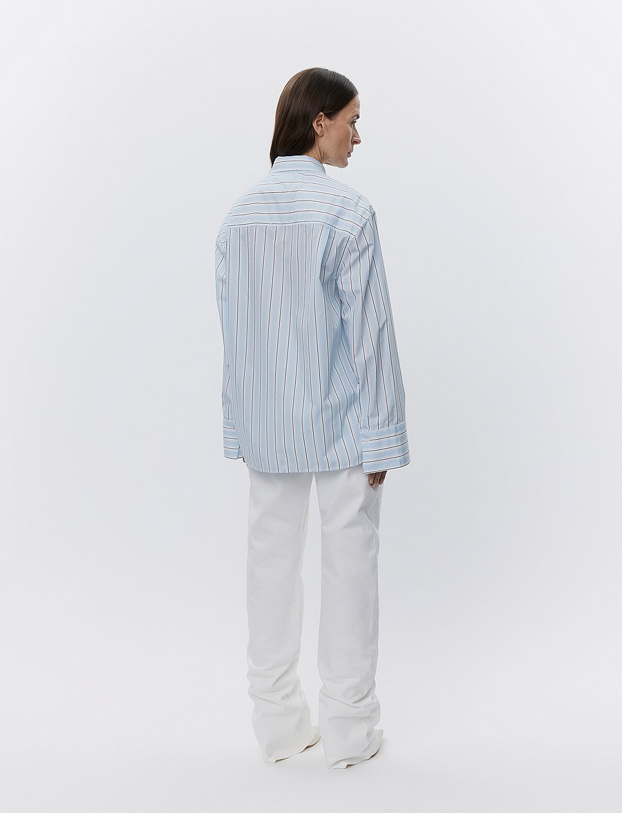 Day Birger et Mikkelsen - Mac - Classic Stripe RD - langærmede skjorter - light blue - 4