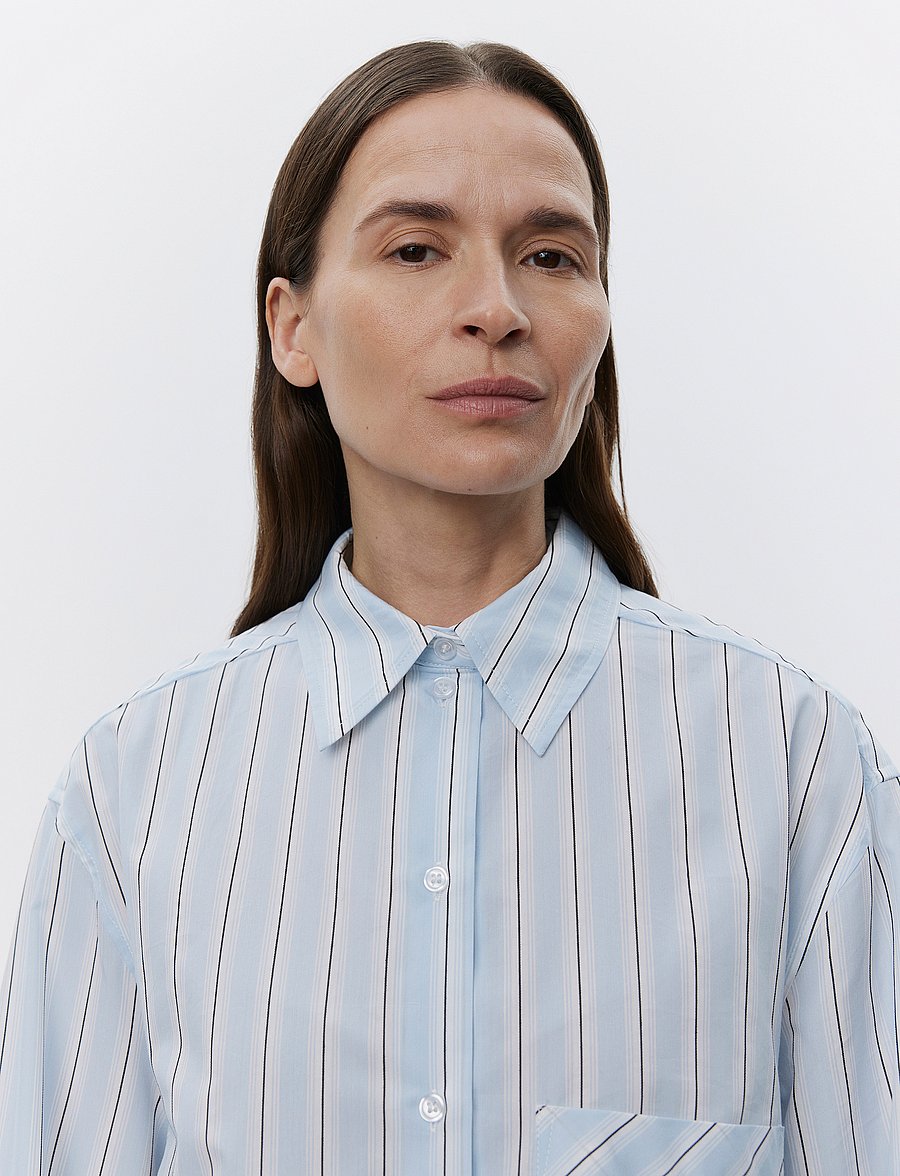 Day Birger et Mikkelsen - Mac - Classic Stripe RD - langærmede skjorter - light blue - 5