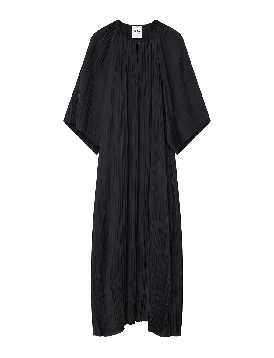 Day Birger et Mikkelsen - Sophia - Crinkled Surface - midikleider - black - 0