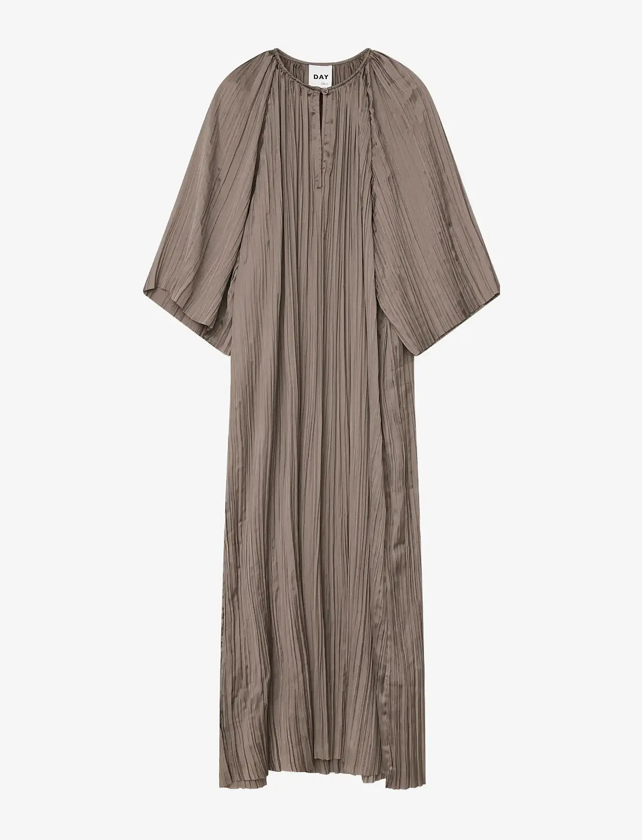 Day Birger et Mikkelsen - Sophia - Crinkled Surface - midi dresses - taupe - 0