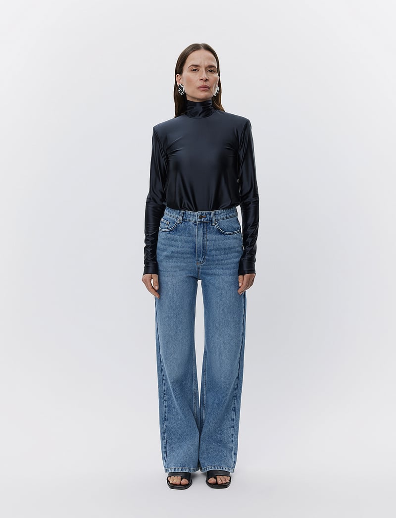 Day Birger et Mikkelsen - Cai - Soft Blue Denim - hosen mit weitem bein - light blue - 0